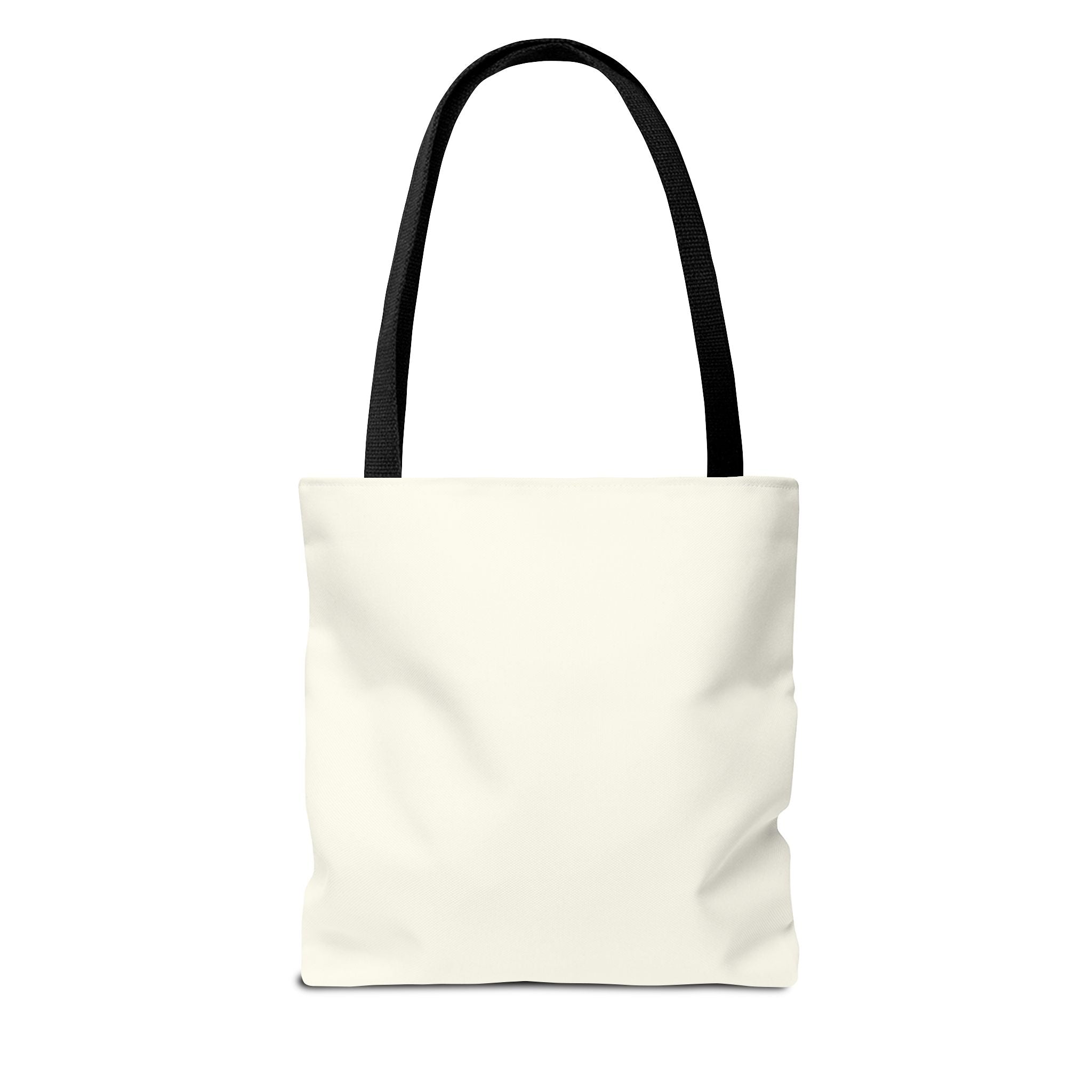 Heaven Music Tote Bag - Retro Blue Graphic All-Over Print