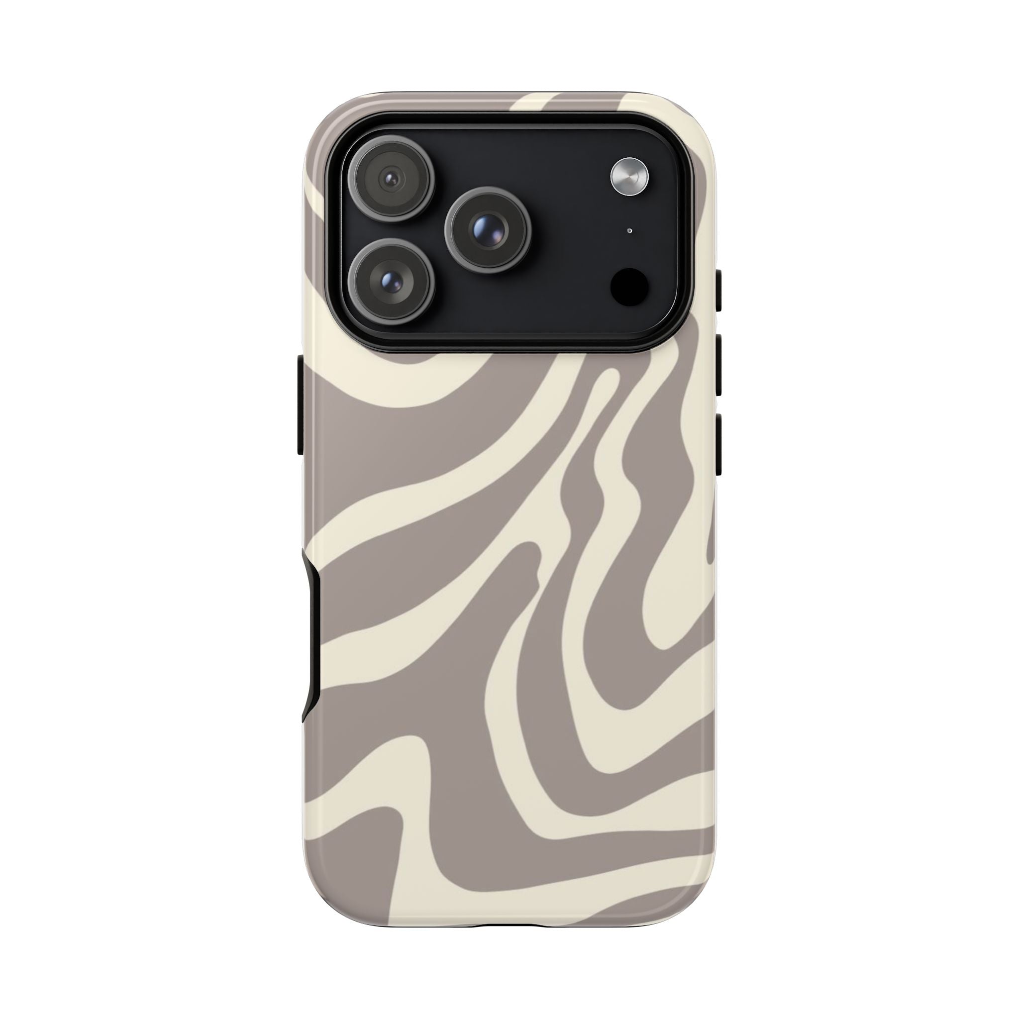 Neutral Zebra Print Tough iPhone Case