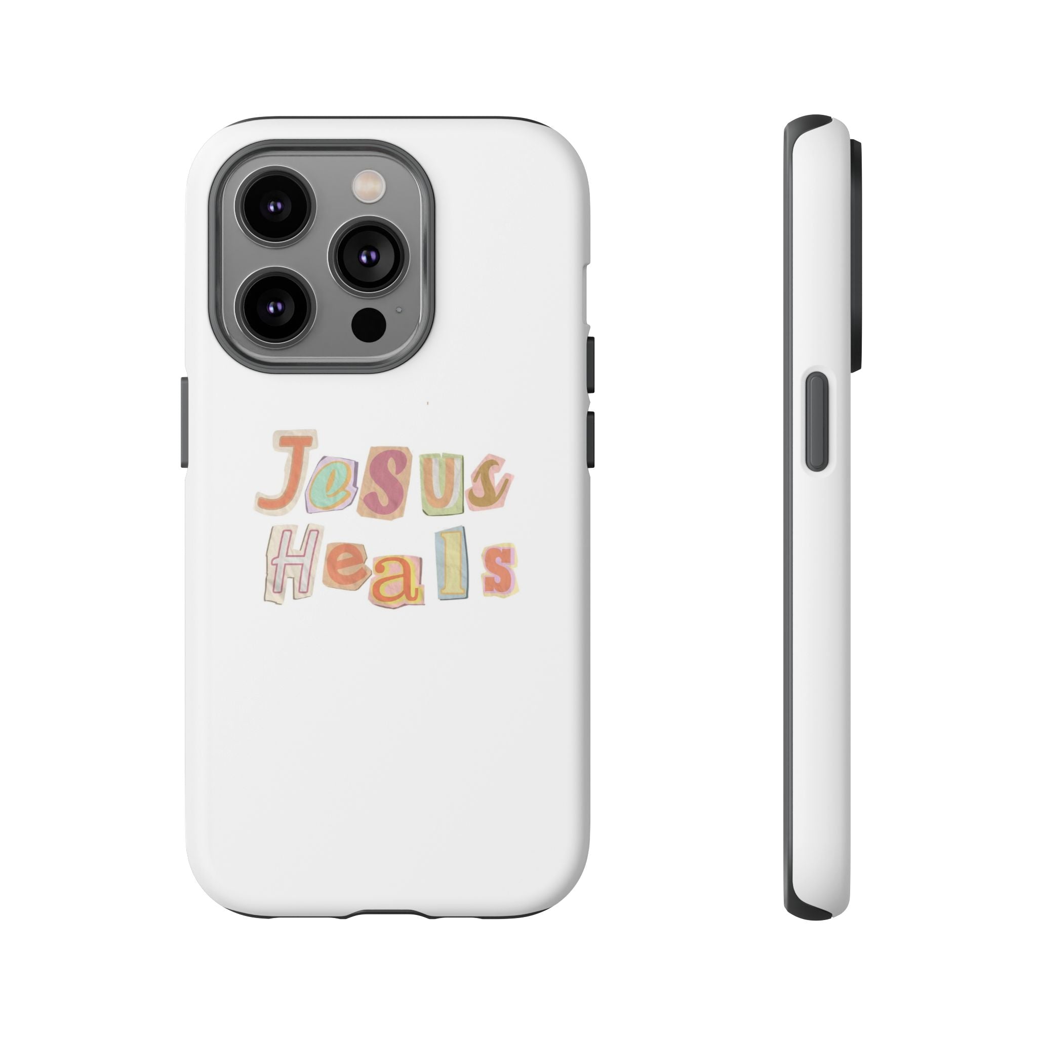 Jesus Heals Phone Case — Christian Faith Inspirational Tough Case