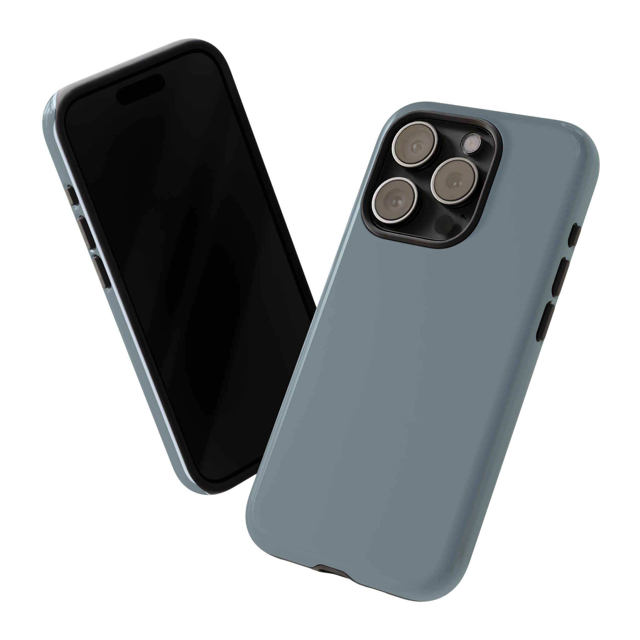 Tough iPhone Case - Blue/Grey Color