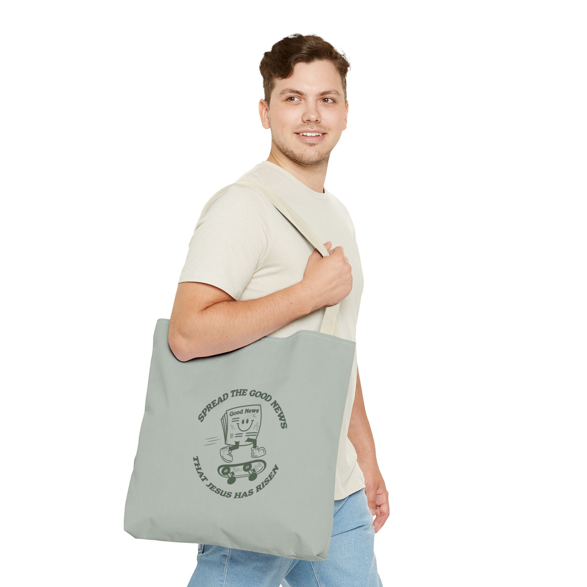 "Jesus Has Risen" Quote Tote Bag