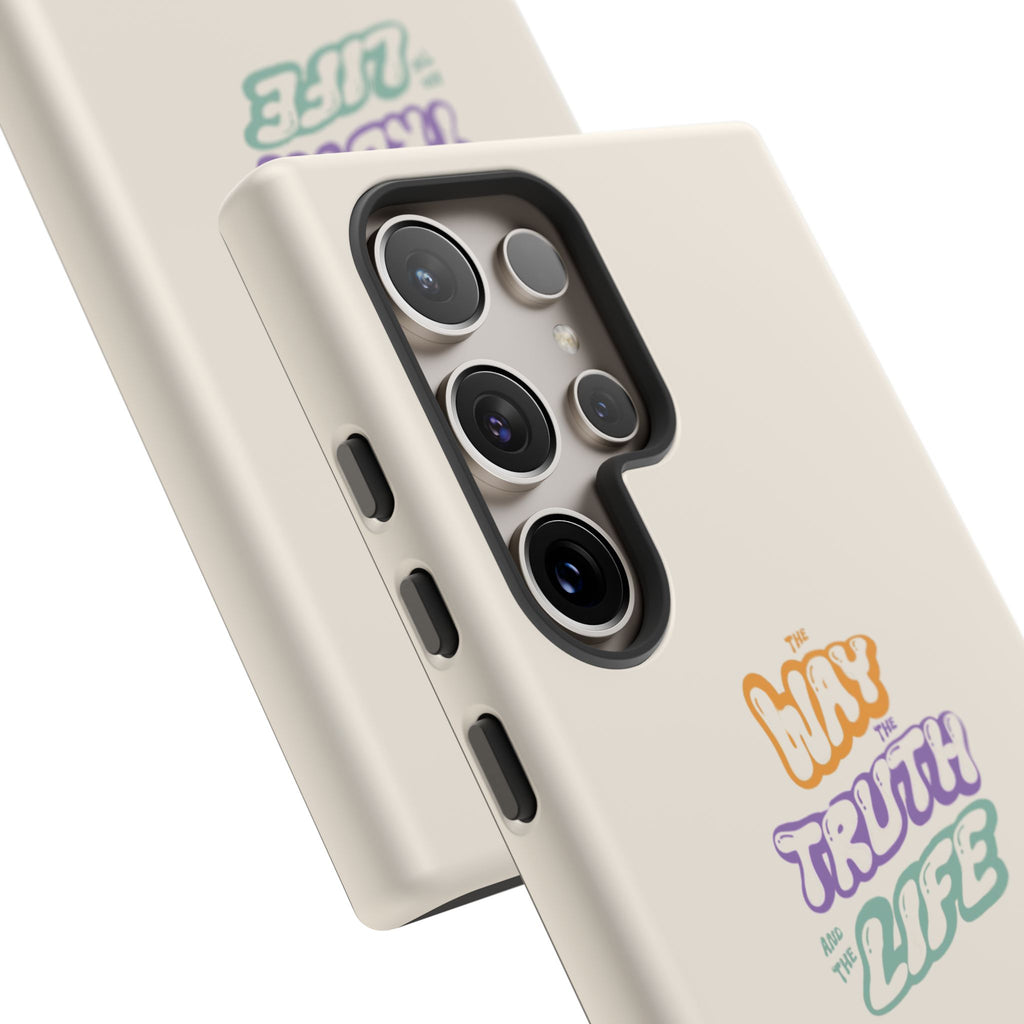 'Way,Truth,Life' Pastel Graphic Protective Tough Case