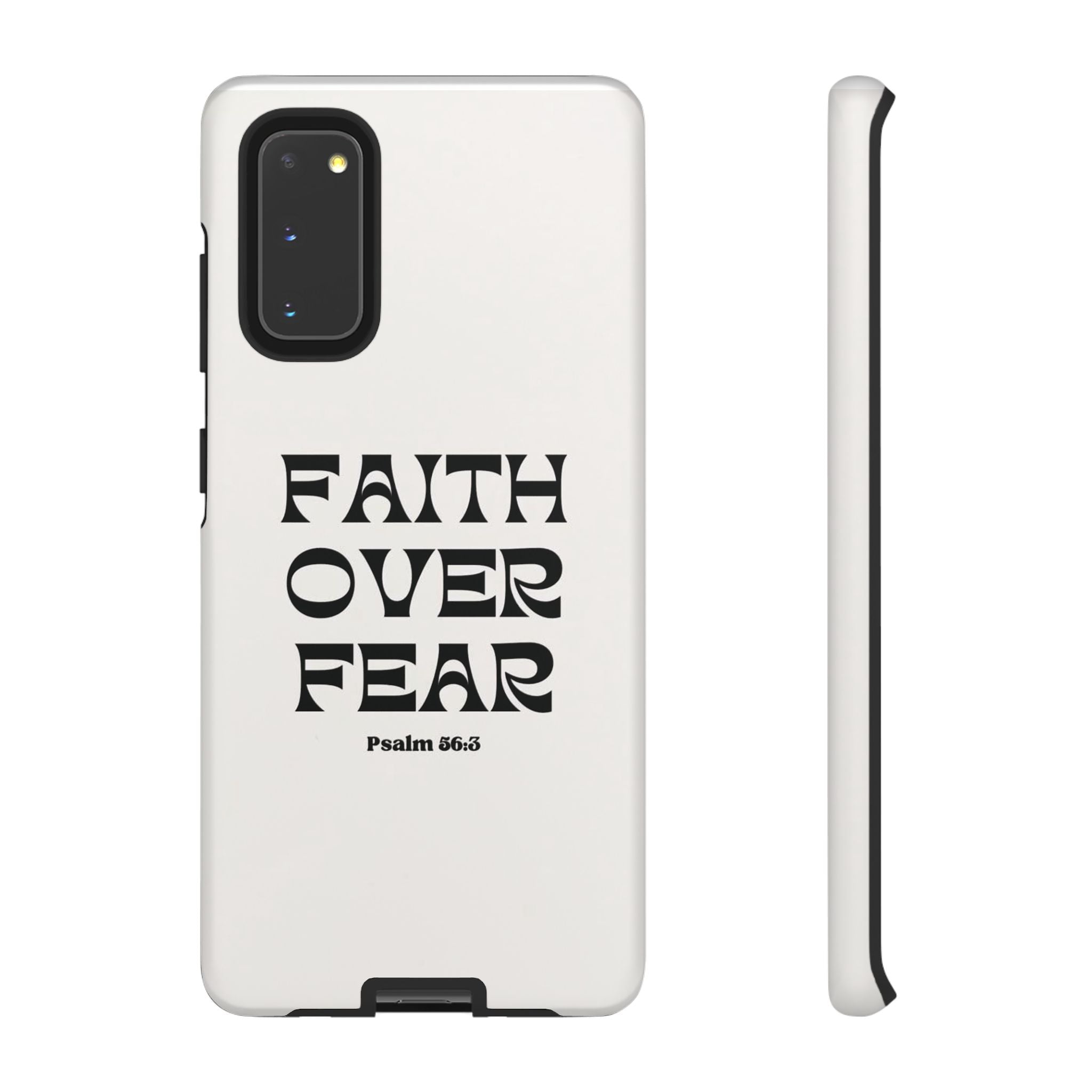 Faith Over Fear Phone Case — Psalm 56:3 Christian Protective Phone Cover