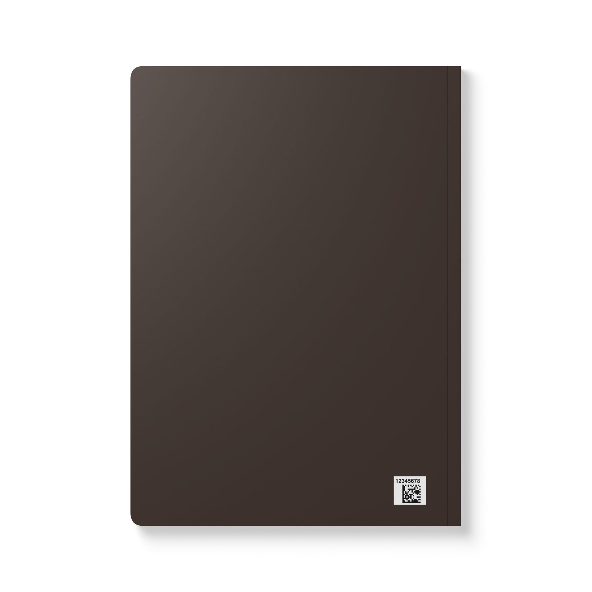 "We love because He first loved us" (1 John 4:19) Brown Striped Softcover Journal