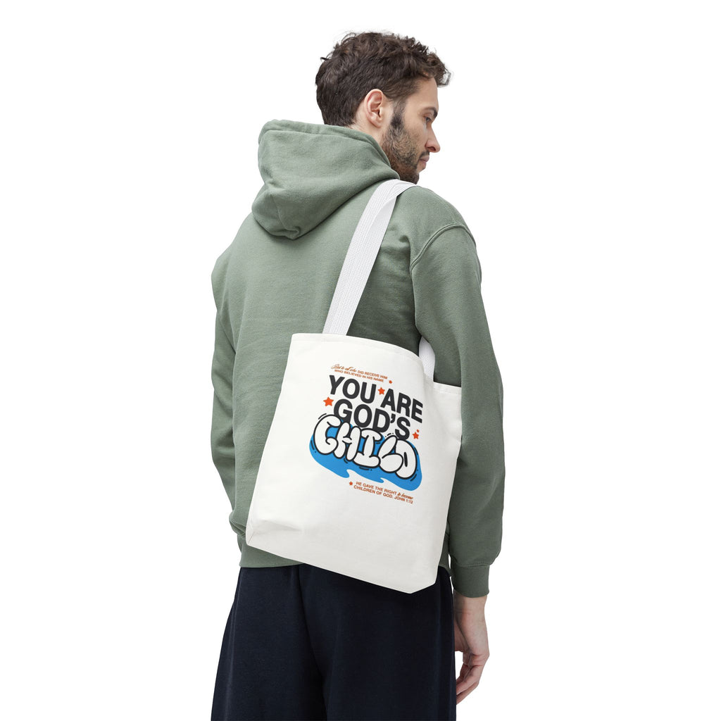 Inspirational "You Are God's Child" Tote Bag