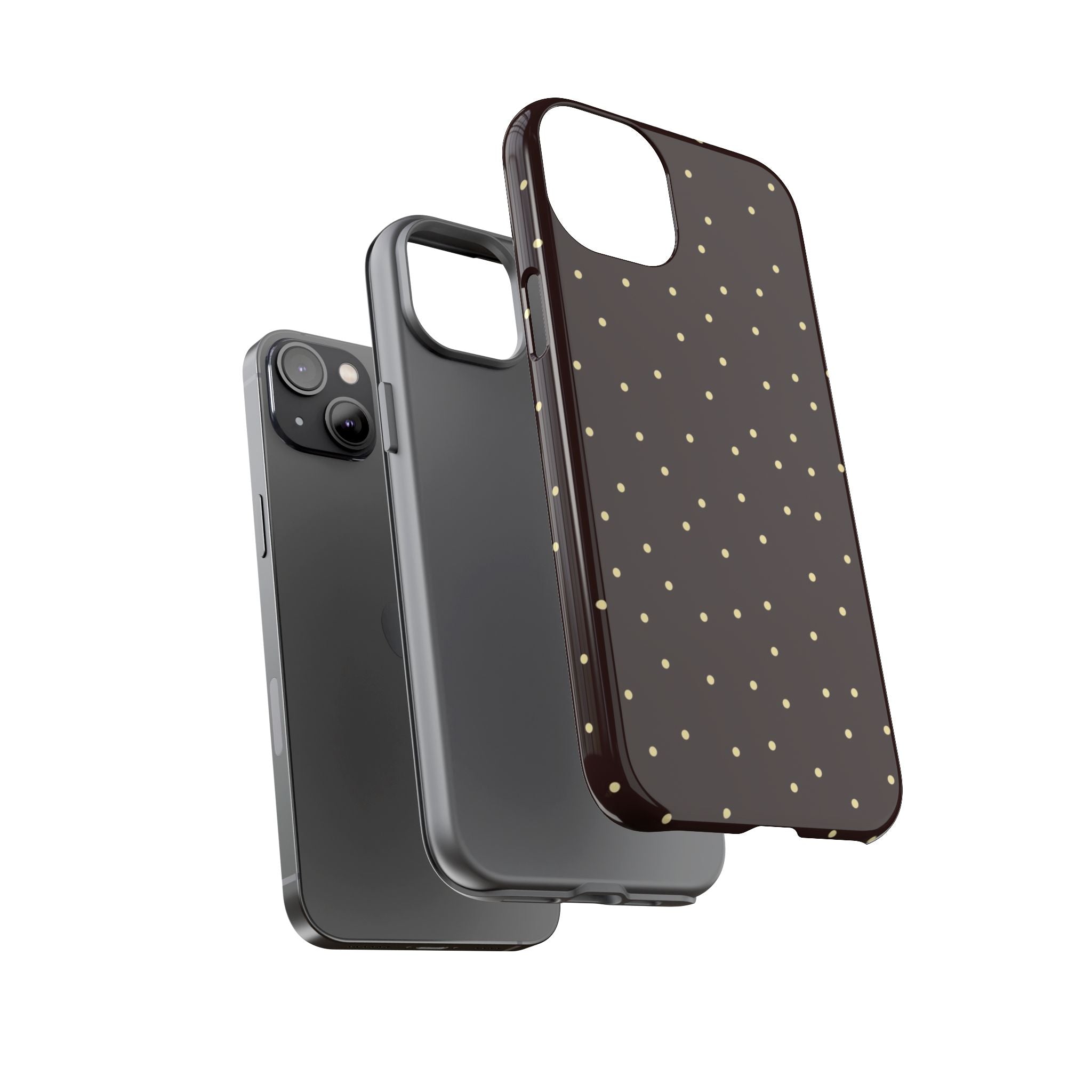 Brown Gold Polka Dot Tough Phone Case