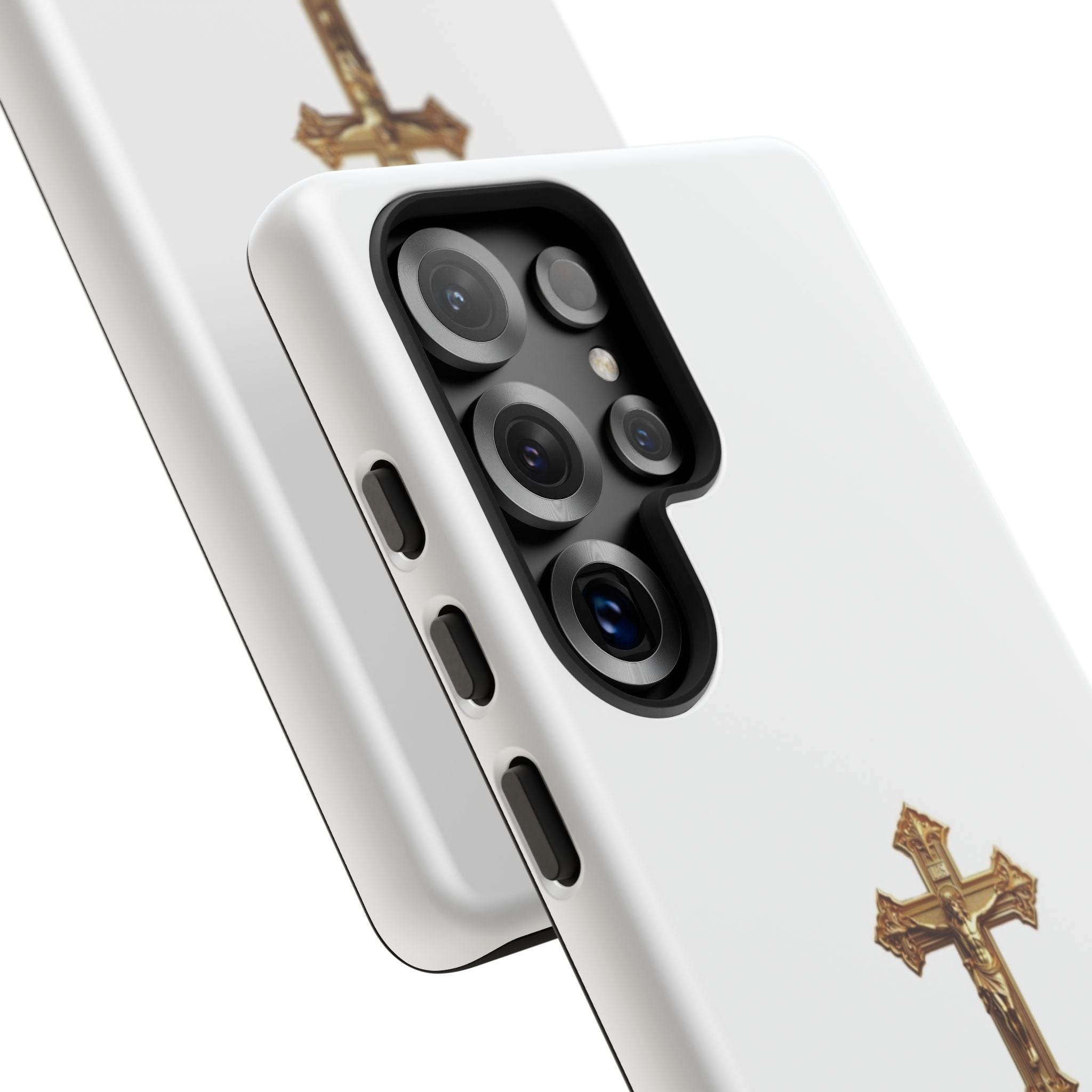 Gold Cross Tough Phone Case | Protective Cover