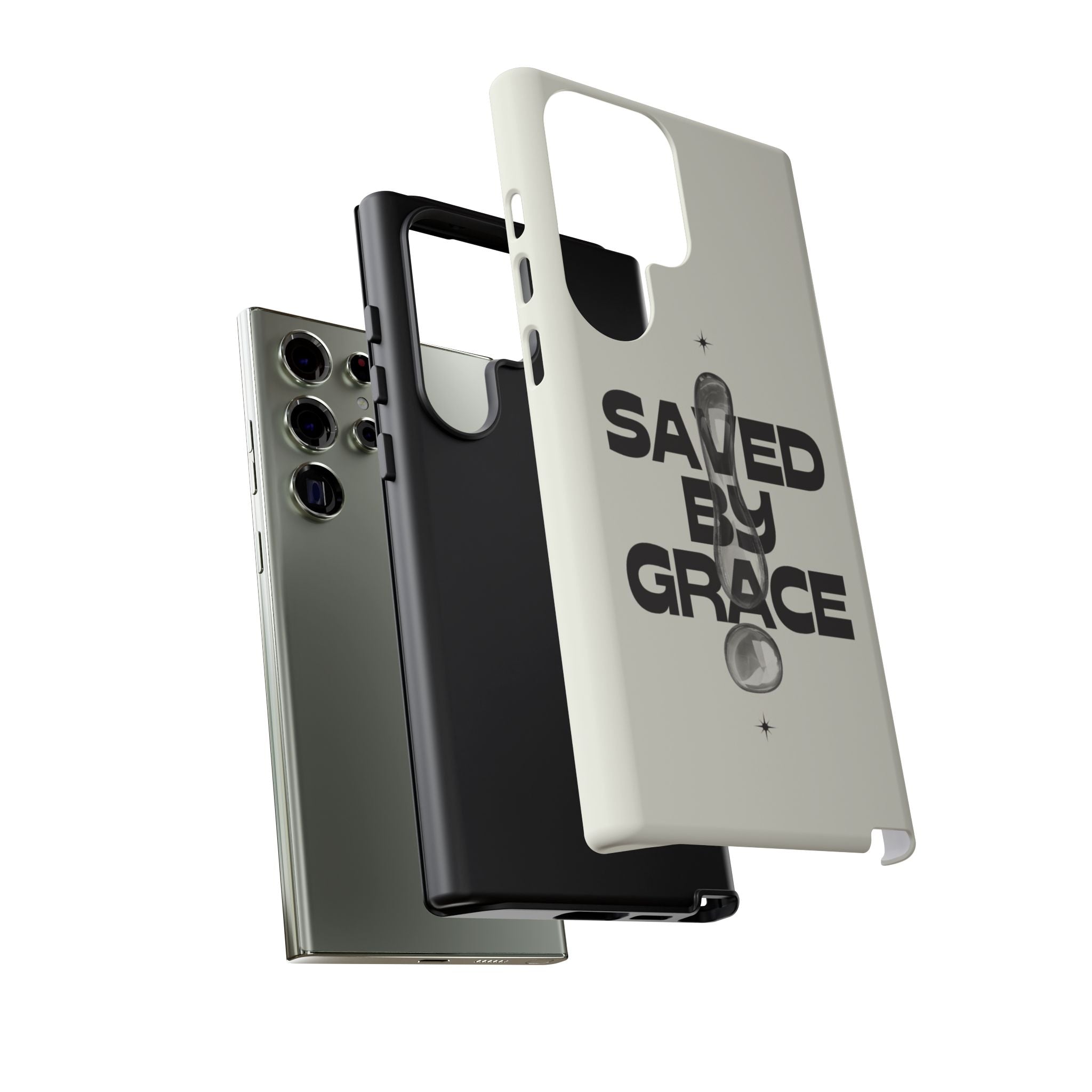 Saved By Grace Tough Phone Case — Christian Faith iPhone Cover
