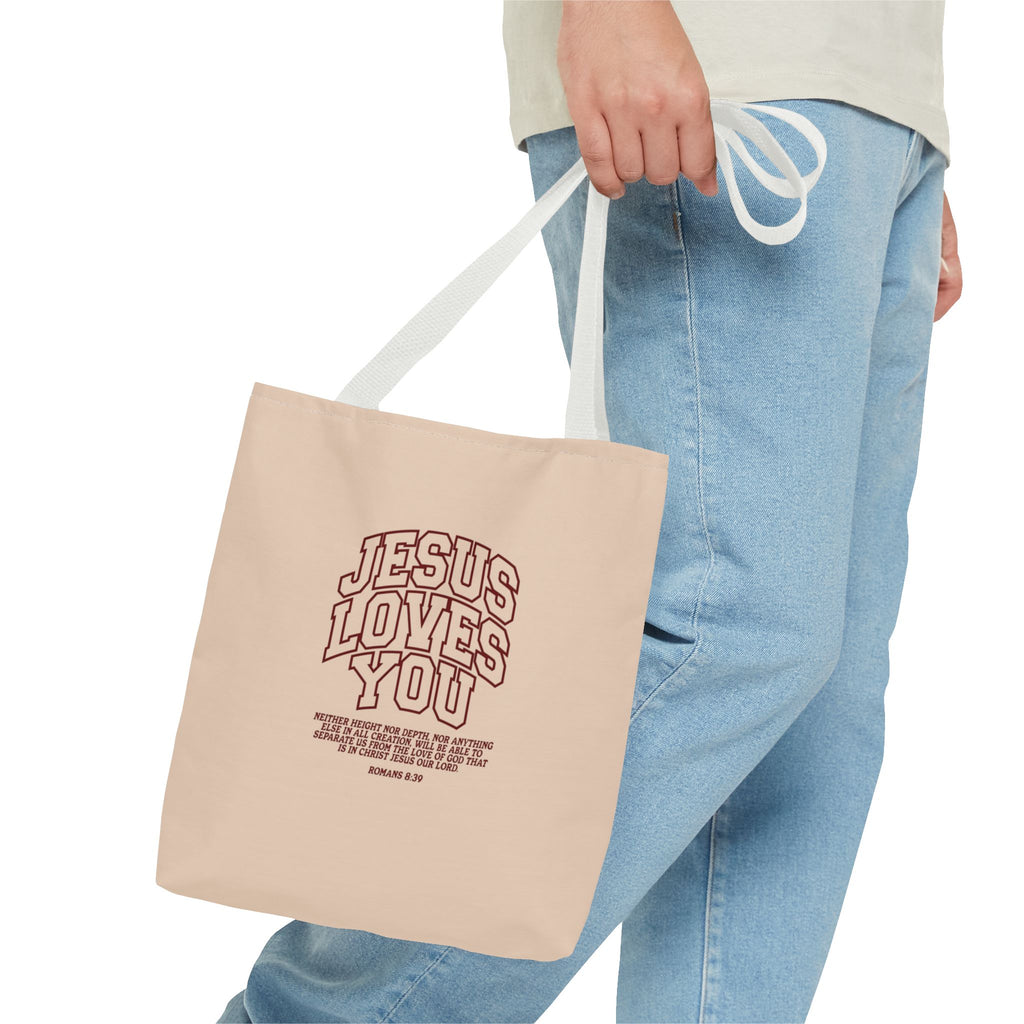 Jesus Loves You Canvas Tote Bag