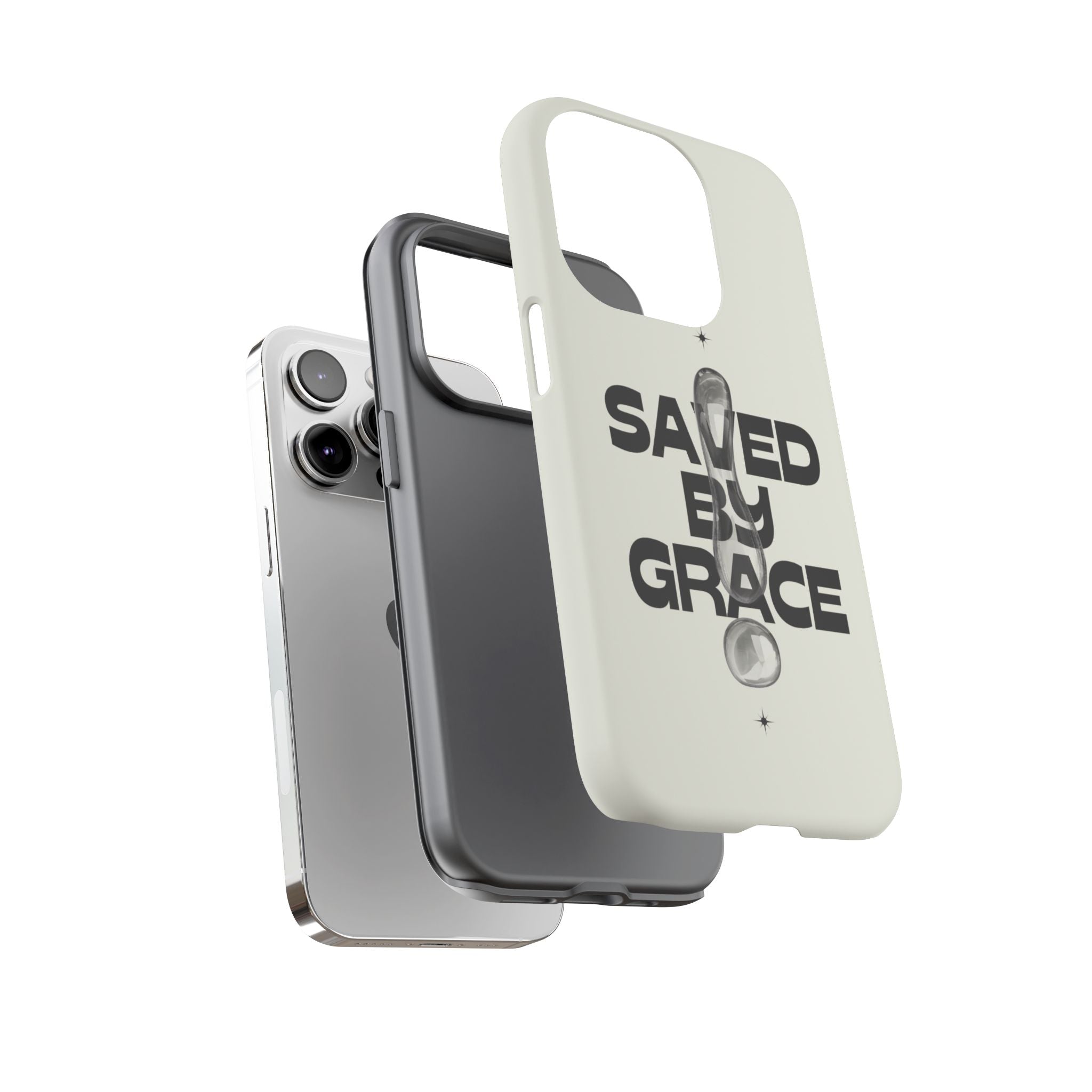 Saved By Grace Tough Phone Case — Christian Faith iPhone Cover