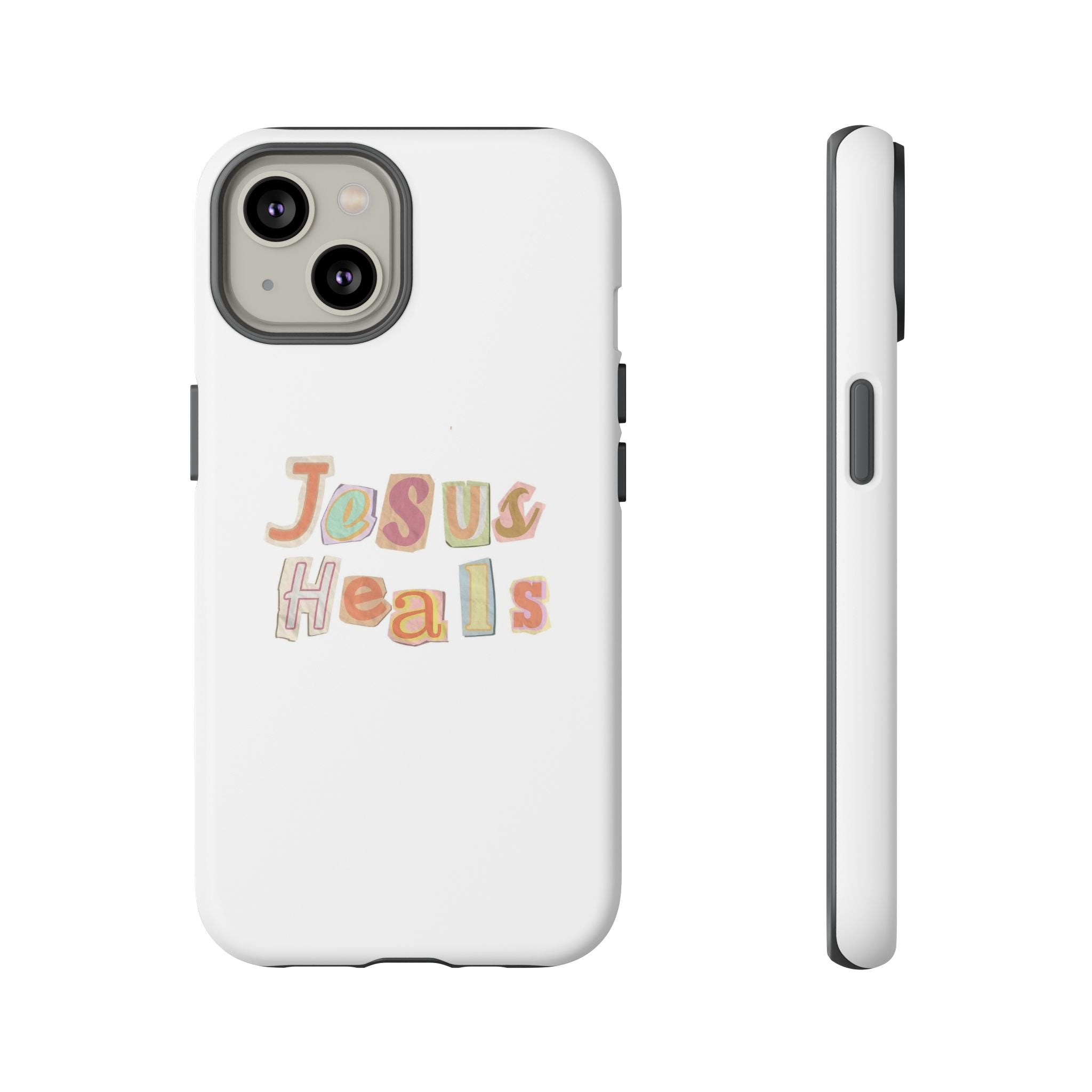 Jesus Heals Phone Case — Christian Faith Inspirational Tough Case