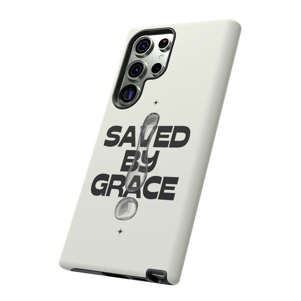 Saved By Grace Tough Phone Case — Christian Faith iPhone Cover