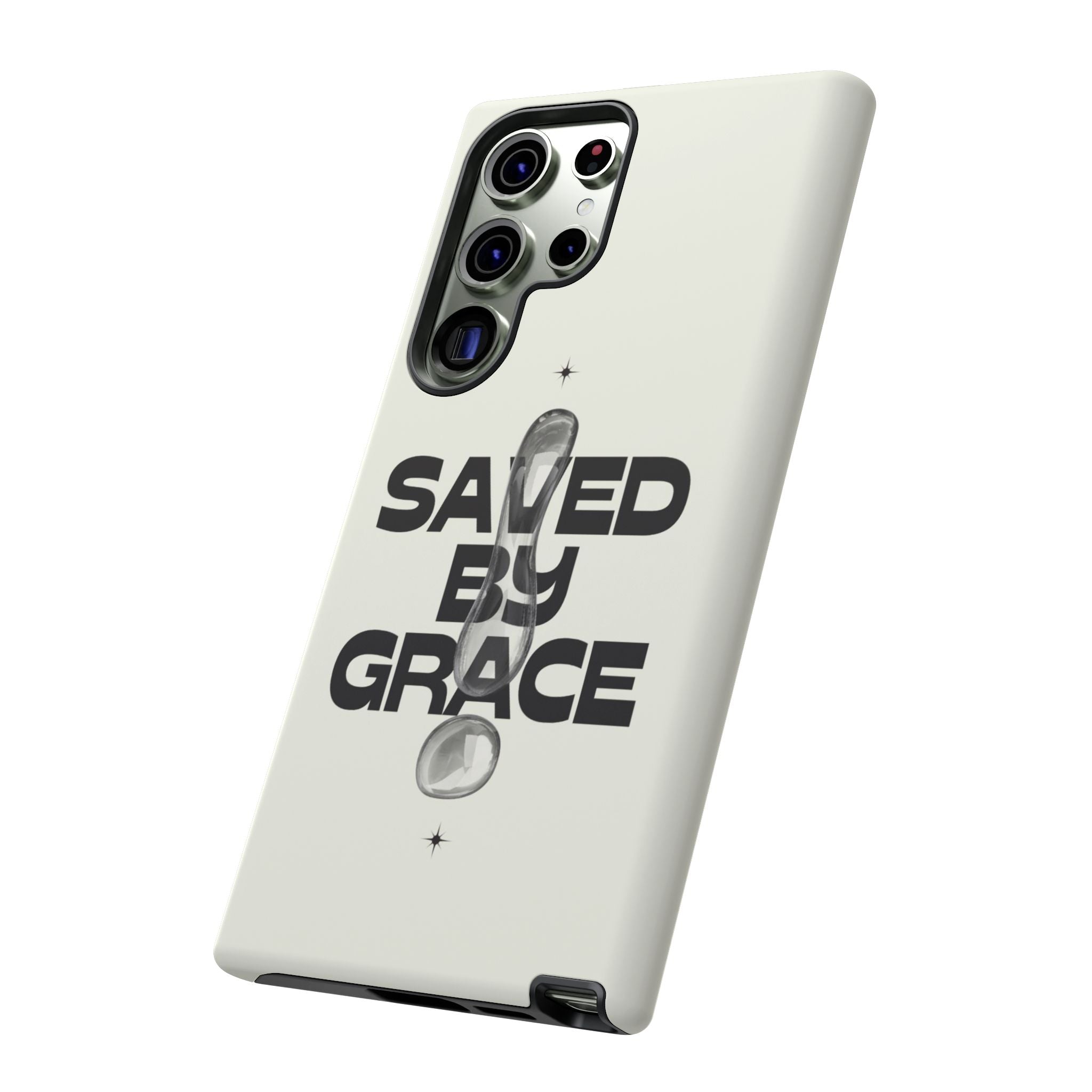 Saved By Grace Tough Phone Case — Christian Faith iPhone Cover