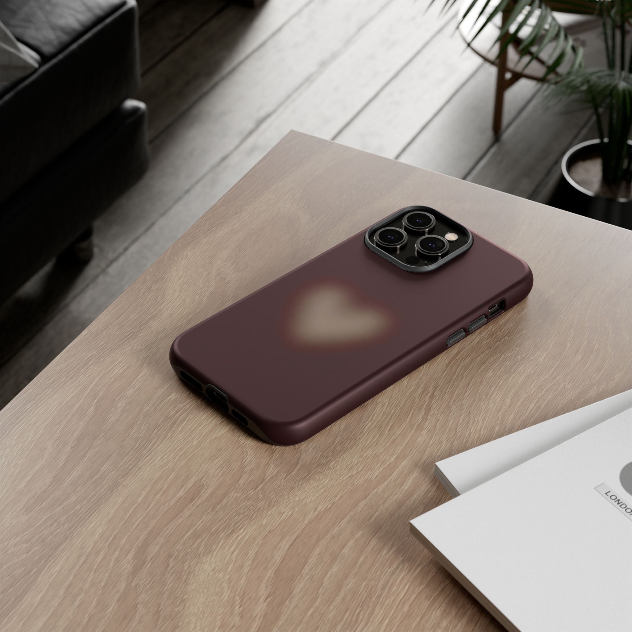 Tough Cases — Blurred Heart Protective iPhone Case