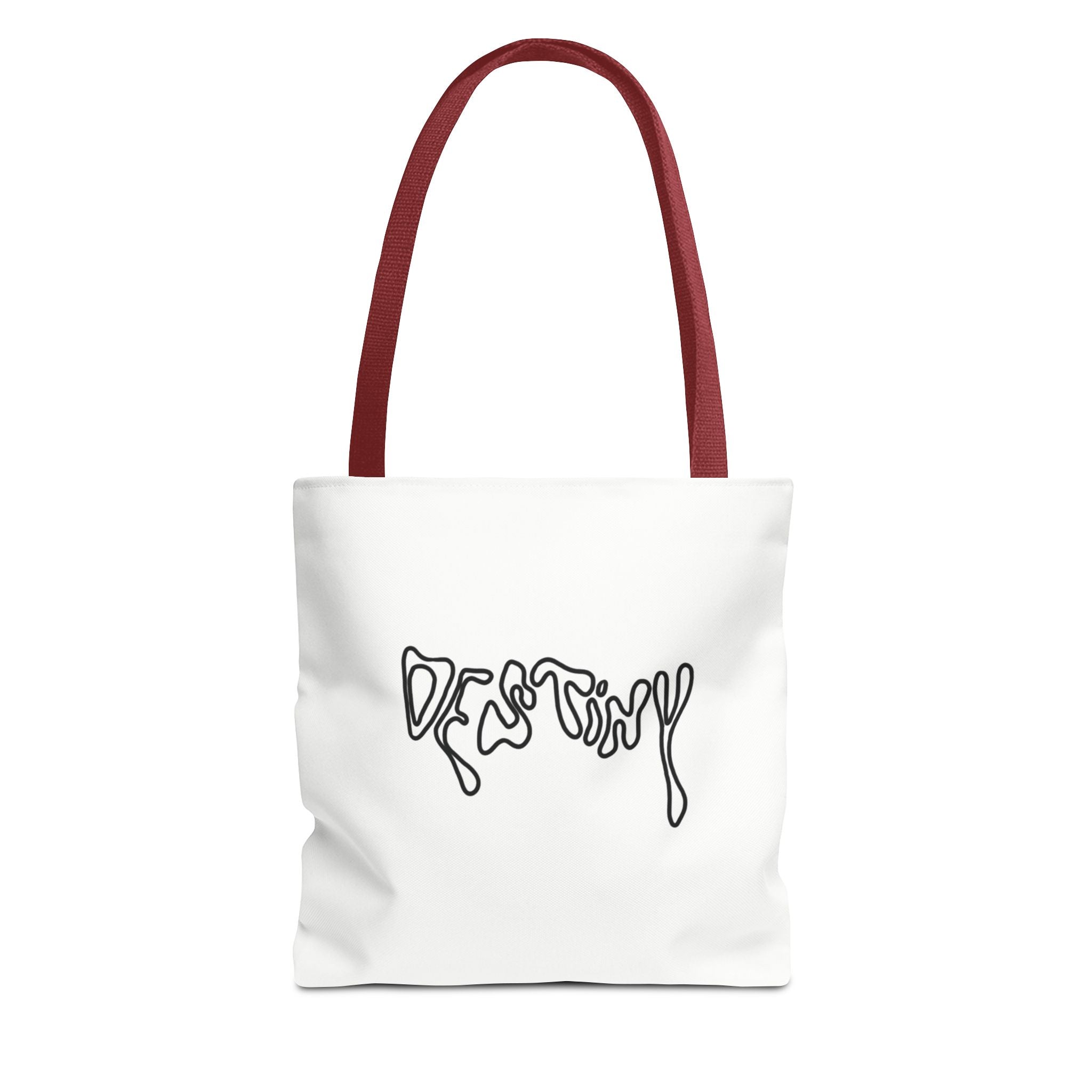 Destiny Script Tote Bag – Minimalist Graphic Canvas Tote