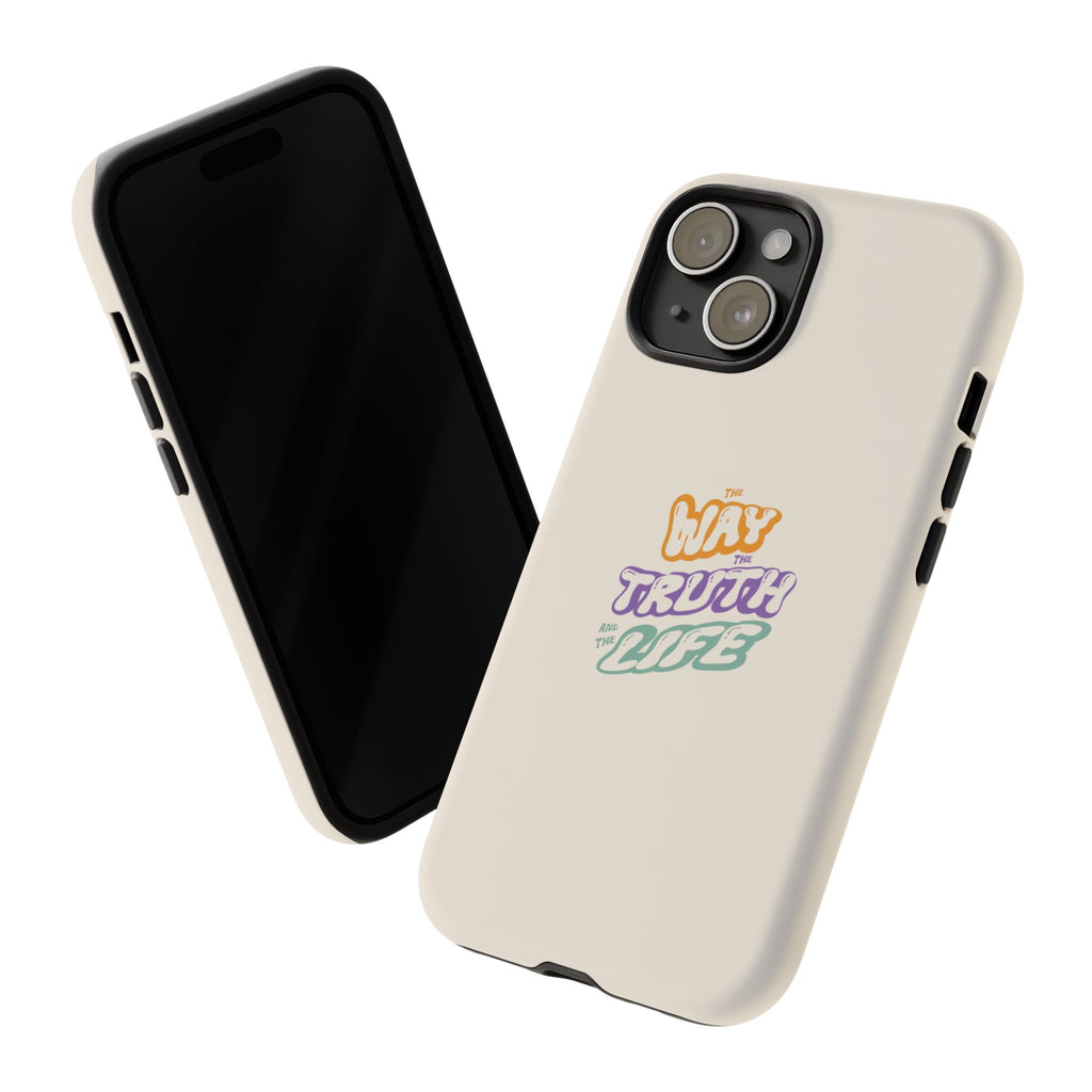'Way,Truth,Life' Pastel Graphic Protective Tough Case
