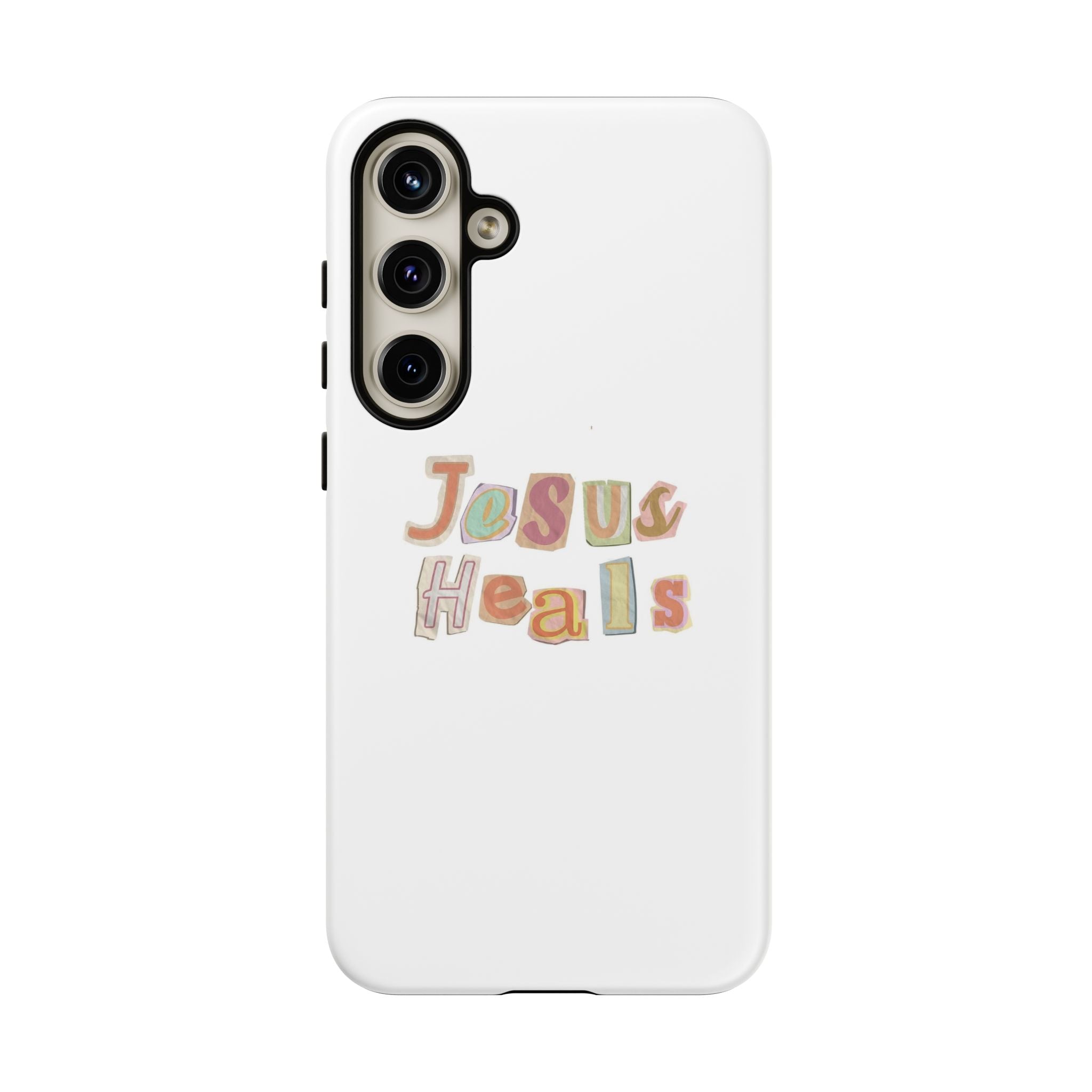 Jesus Heals Phone Case — Christian Faith Inspirational Tough Case