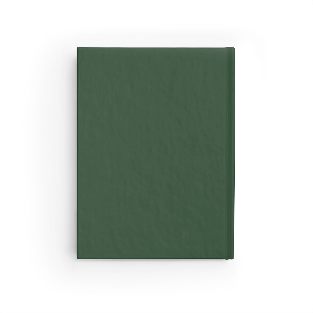 Green Smiley Hardcover Journal — Ruled Hardcover Notebook for Positive Notes & Daily Planning