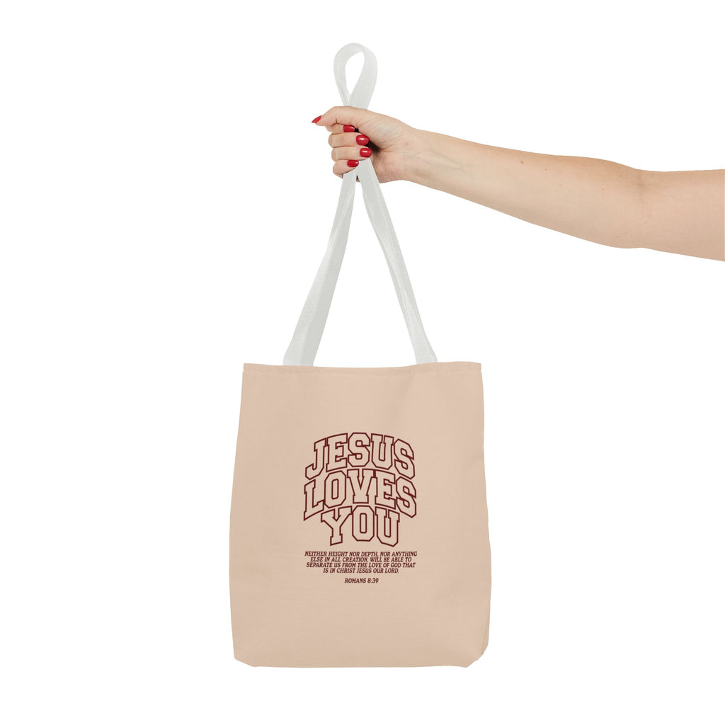 Jesus Loves You Canvas Tote Bag