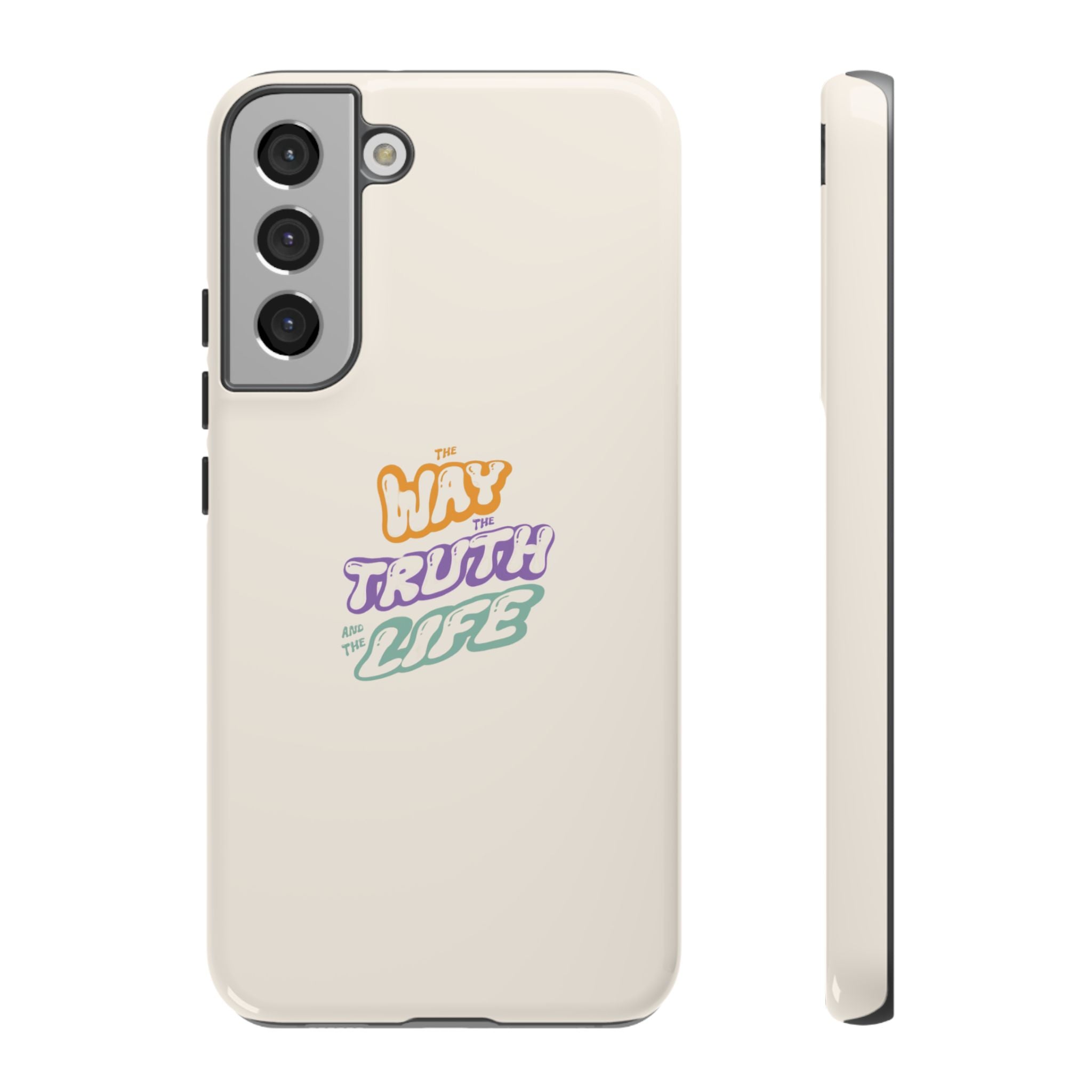 'Way,Truth,Life' Pastel Graphic Protective Tough Case