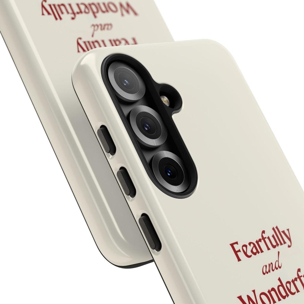 Tough Phone Case — "Fearfully and Wonderfully Made" Christian Scripture Protective Case