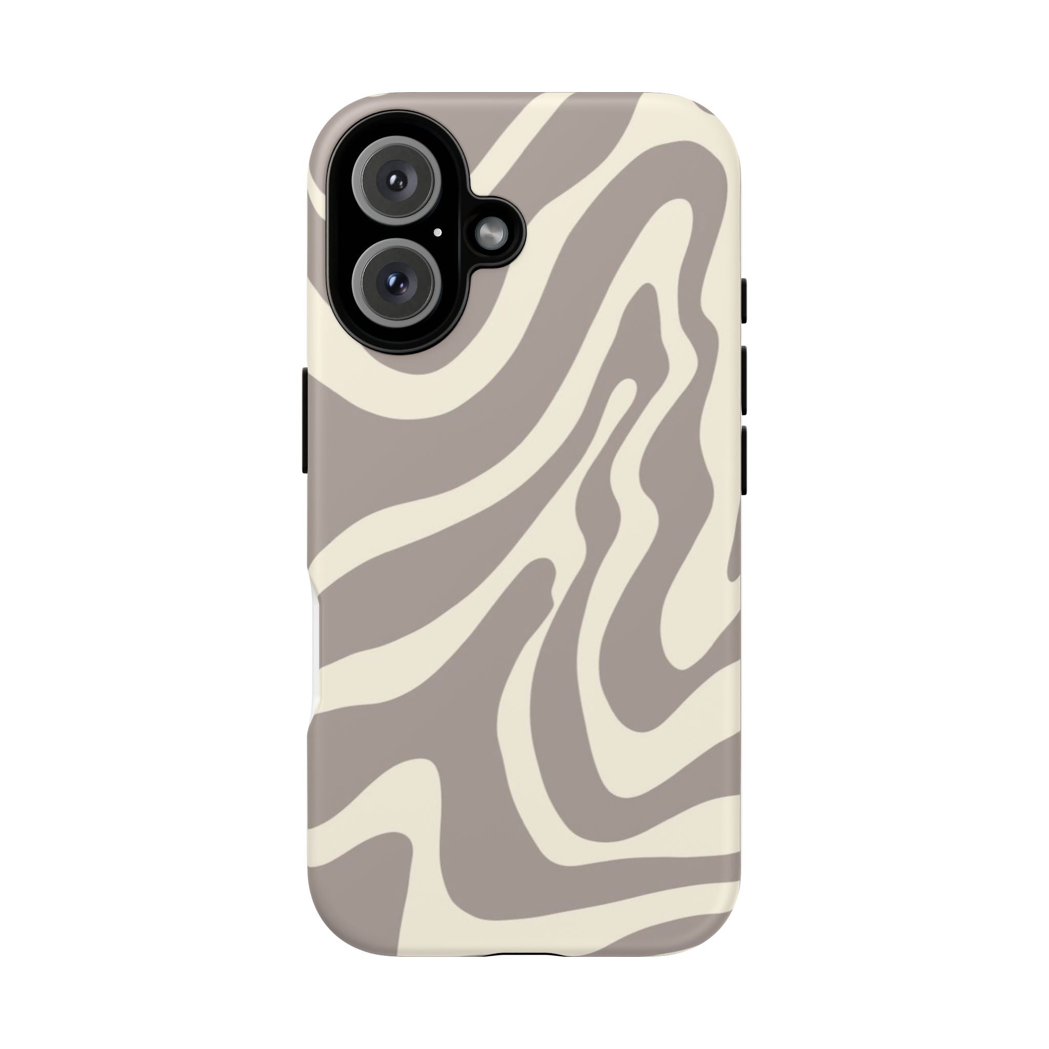 Neutral Zebra Print Tough iPhone Case
