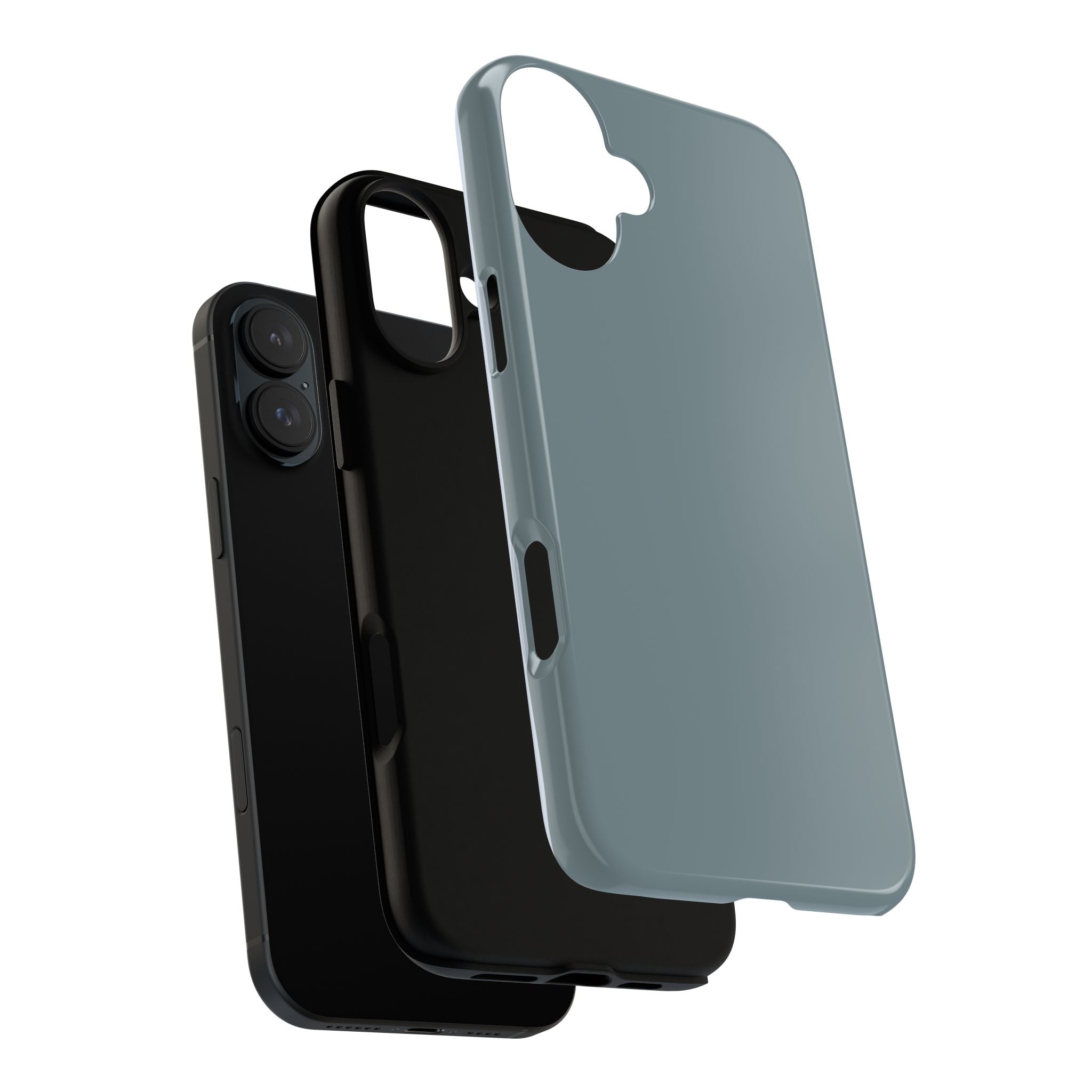 Tough iPhone Case - Blue/Grey Color