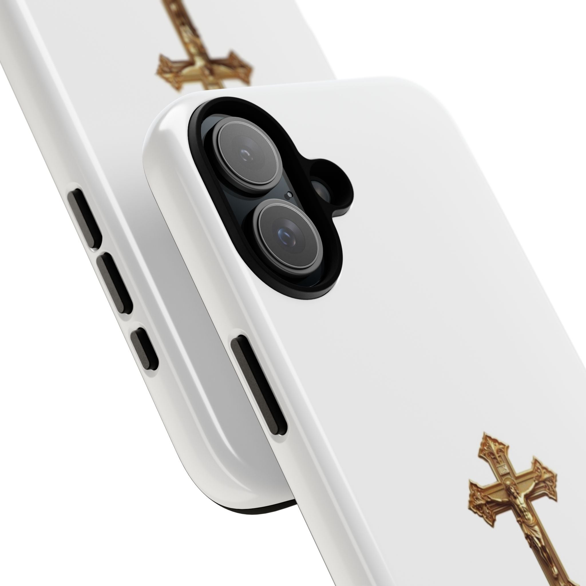Gold Cross Tough Phone Case | Protective Cover