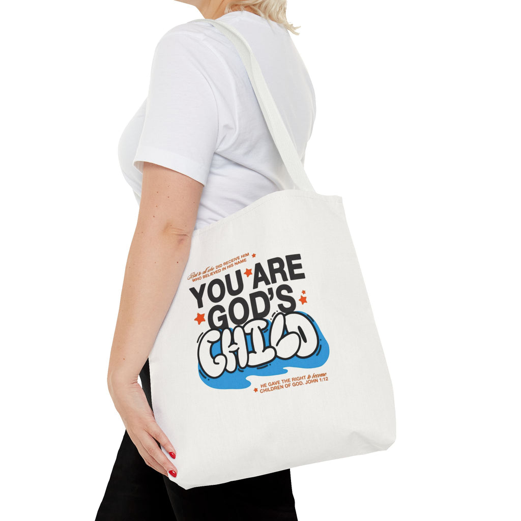 Inspirational "You Are God's Child" Tote Bag