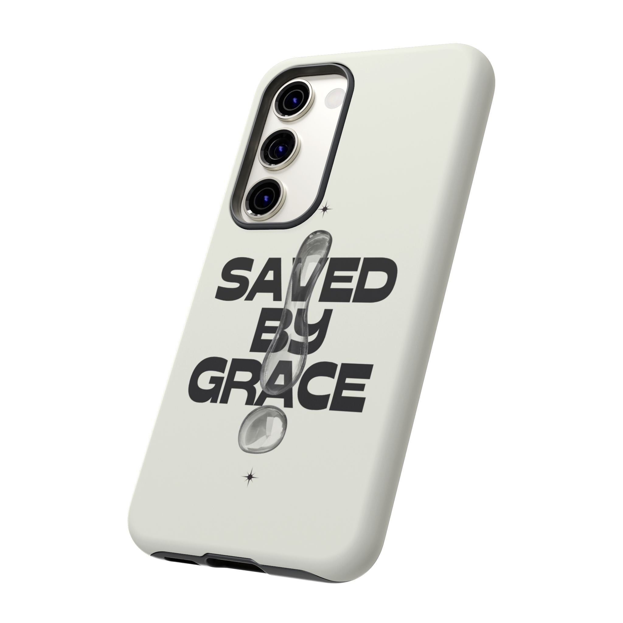 Saved By Grace Tough Phone Case — Christian Faith iPhone Cover
