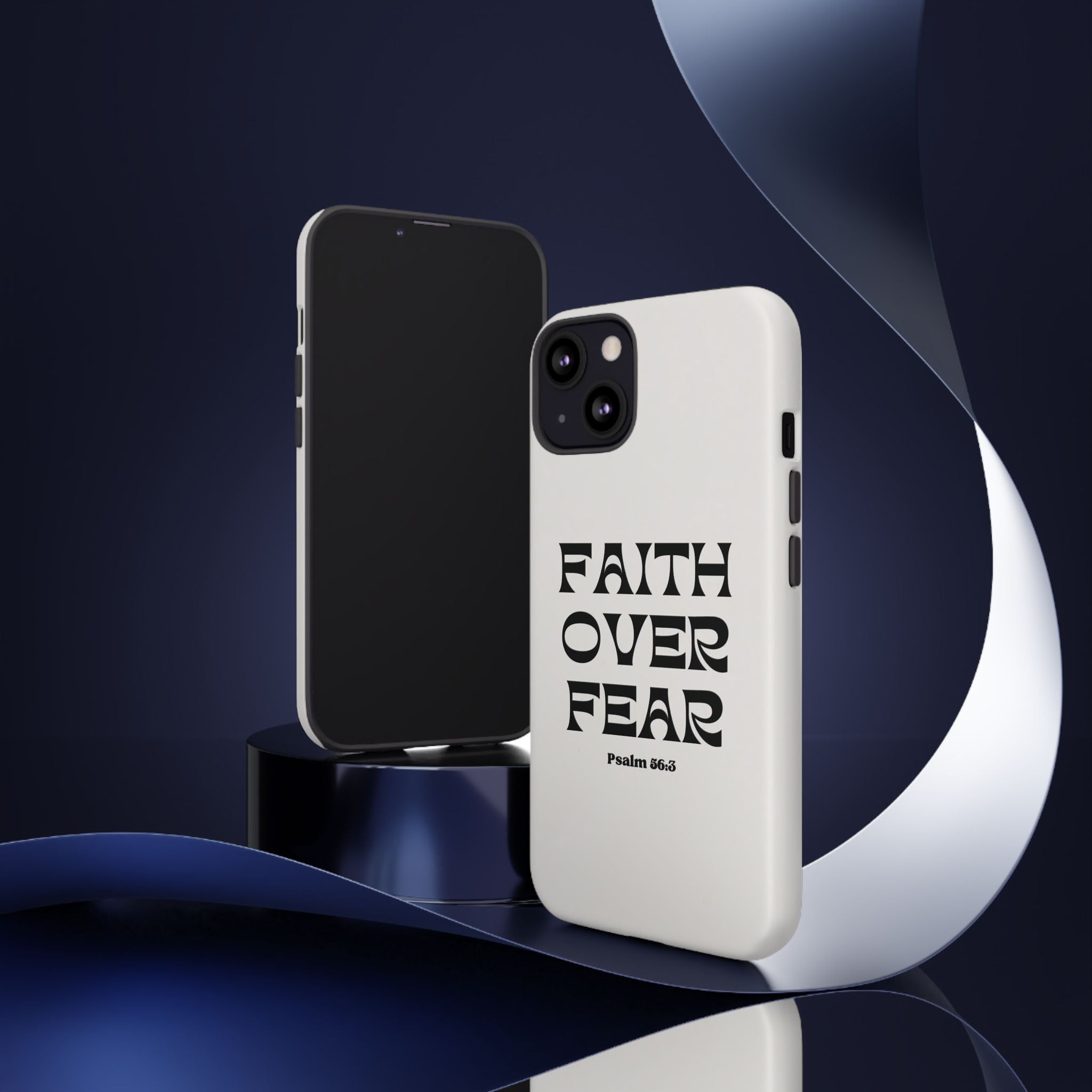 Faith Over Fear Phone Case — Psalm 56:3 Christian Protective Phone Cover