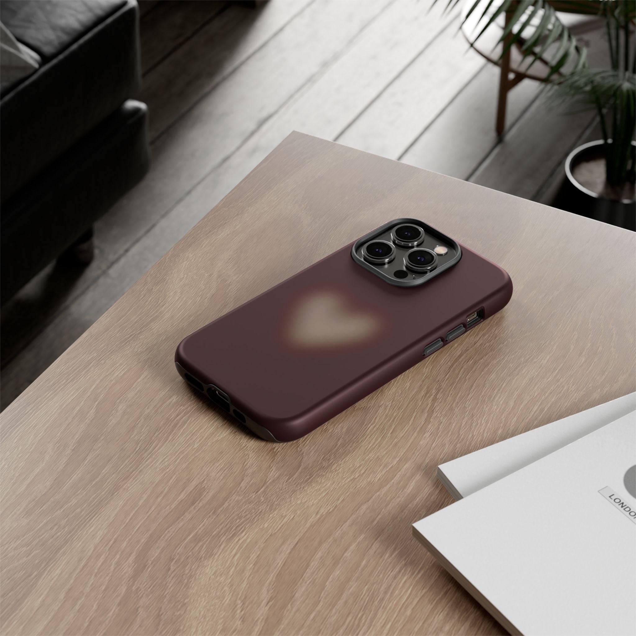 Tough Cases — Blurred Heart Protective iPhone Case