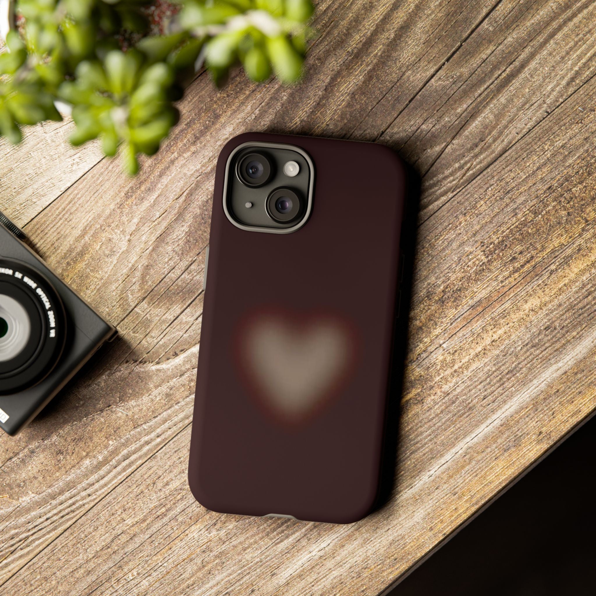 Tough Cases — Blurred Heart Protective iPhone Case