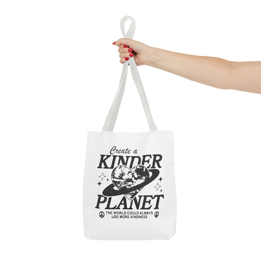 Create a Kinder Planet Tote Bag — Eco-Friendly Earth Love Canvas Tote