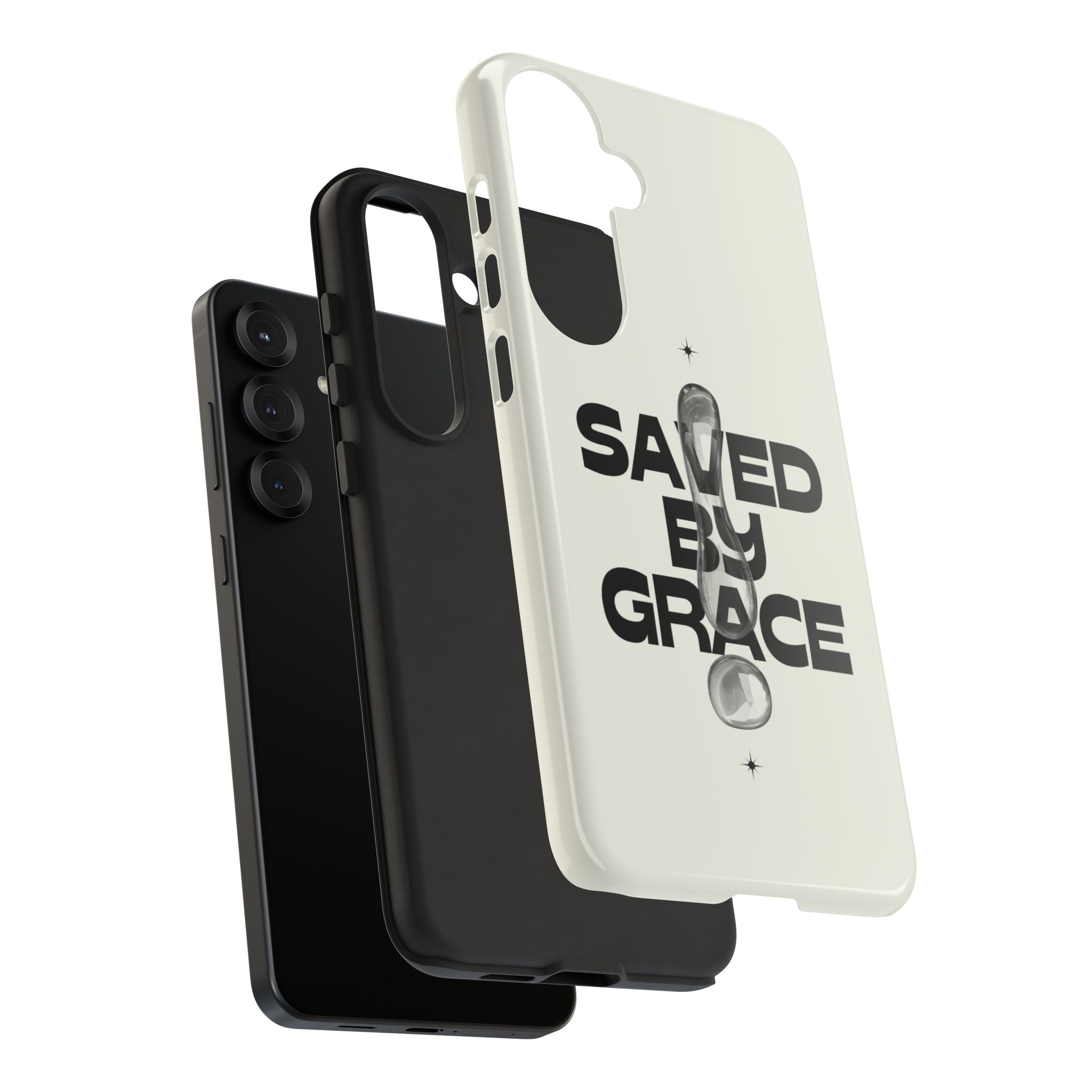 Saved By Grace Tough Phone Case — Christian Faith iPhone Cover