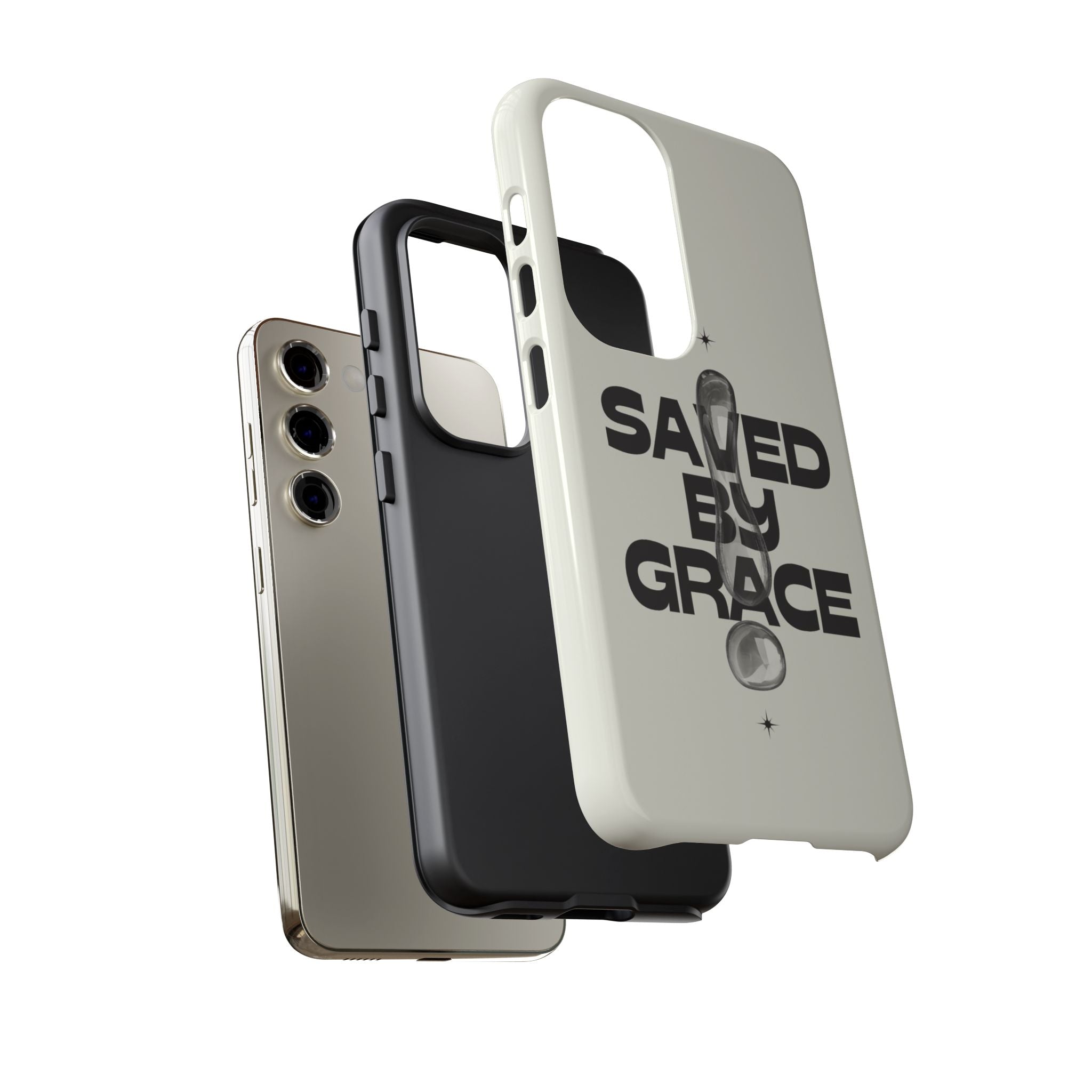 Saved By Grace Tough Phone Case — Christian Faith iPhone Cover