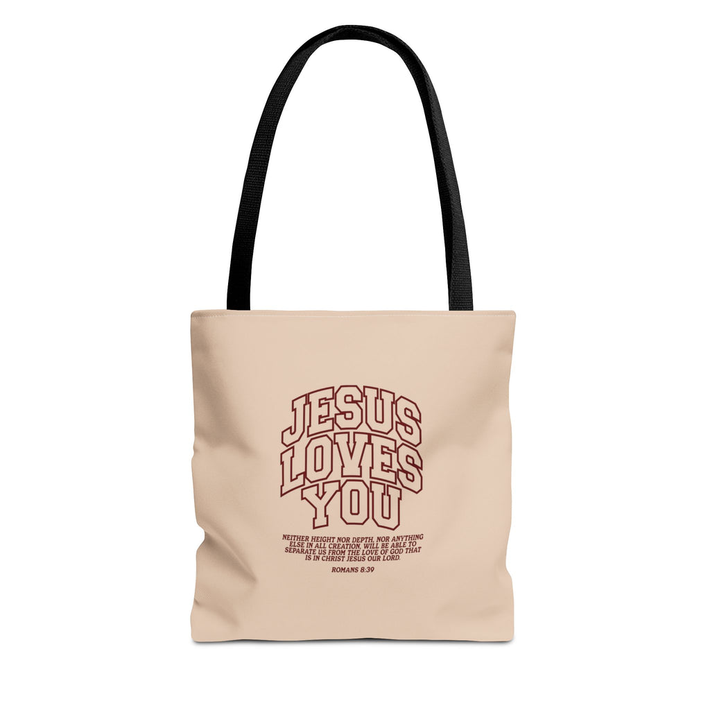 Jesus Loves You Canvas Tote Bag