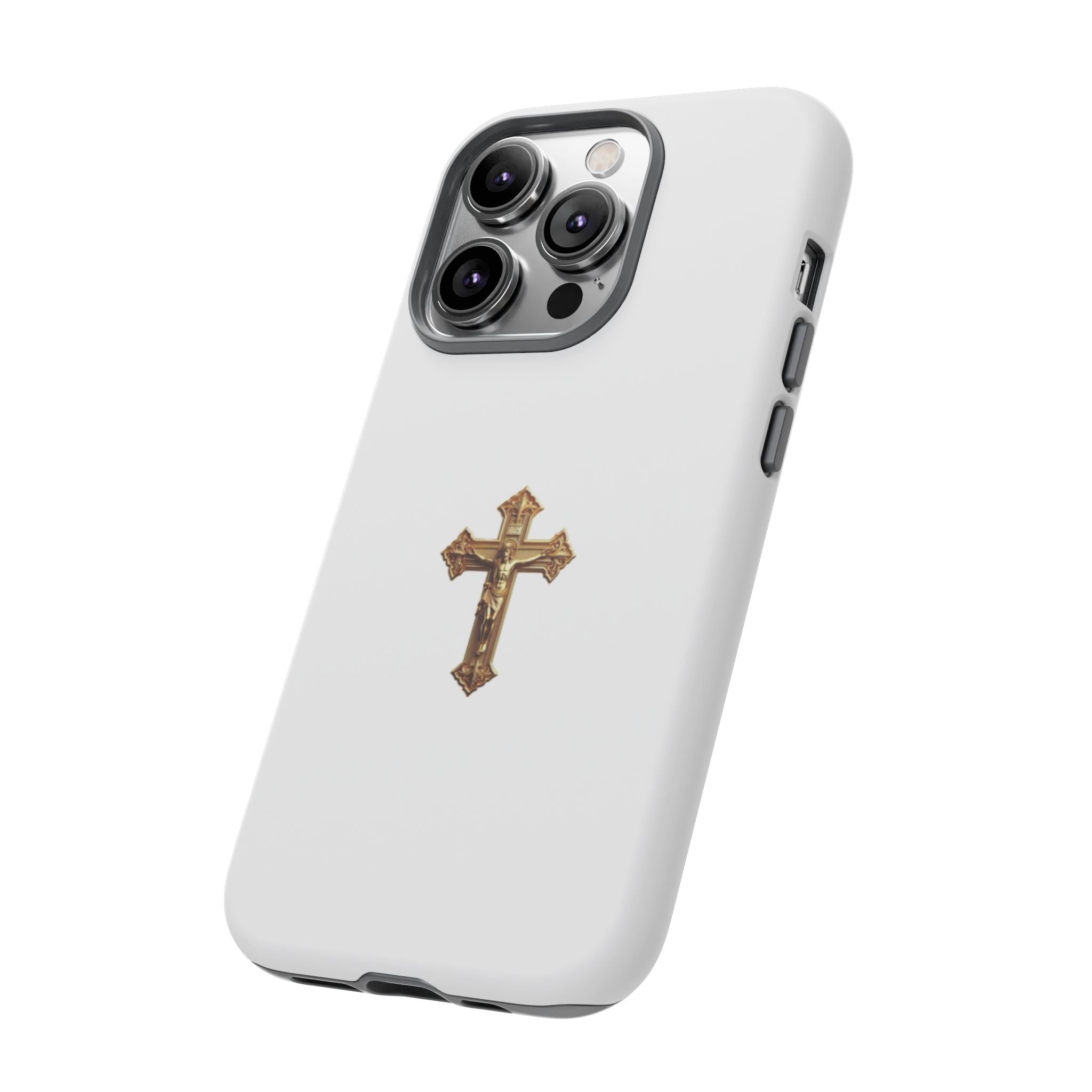 Gold Cross Tough Phone Case | Protective Cover