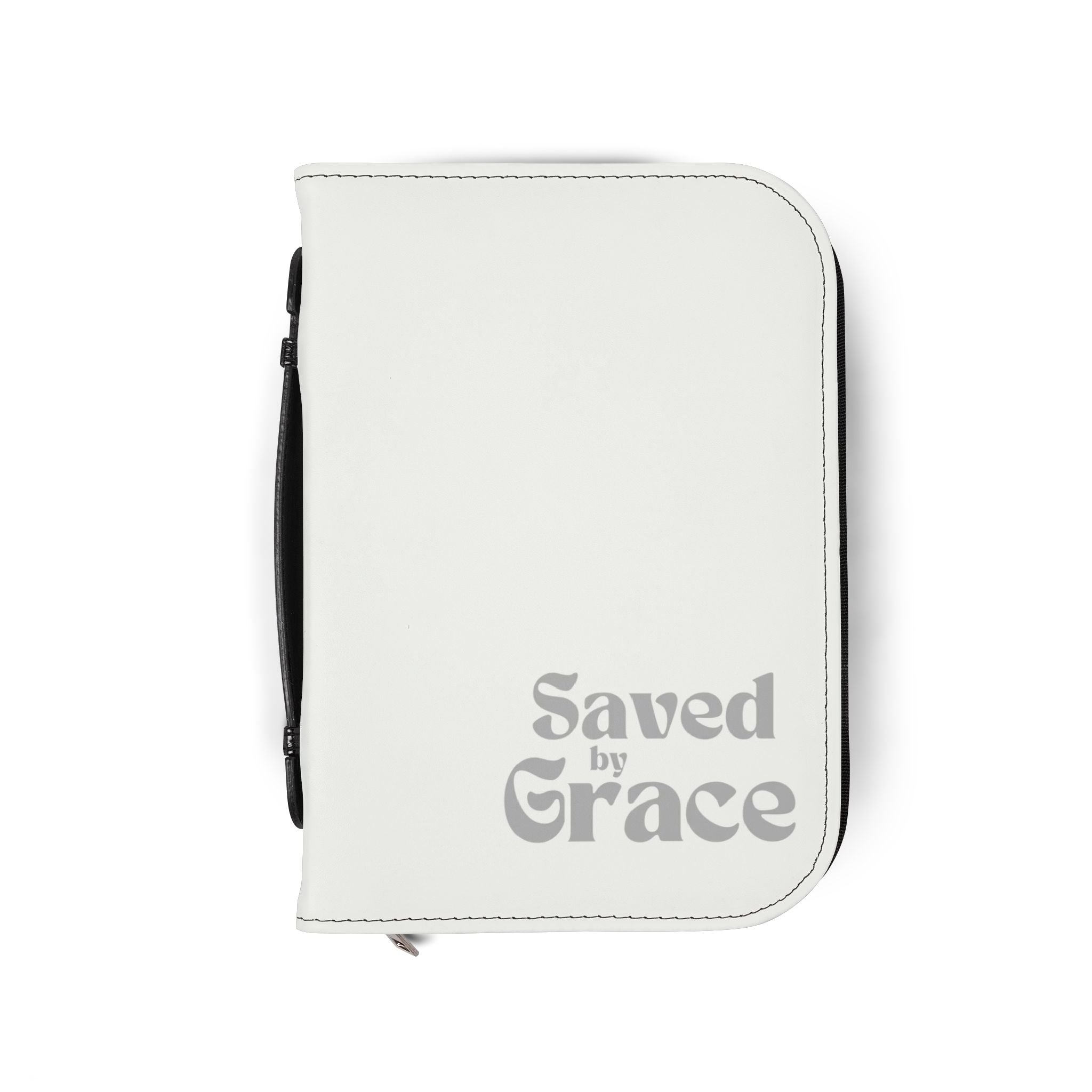 Bible Cover — "Saved by Grace" Zippered Bible Cover