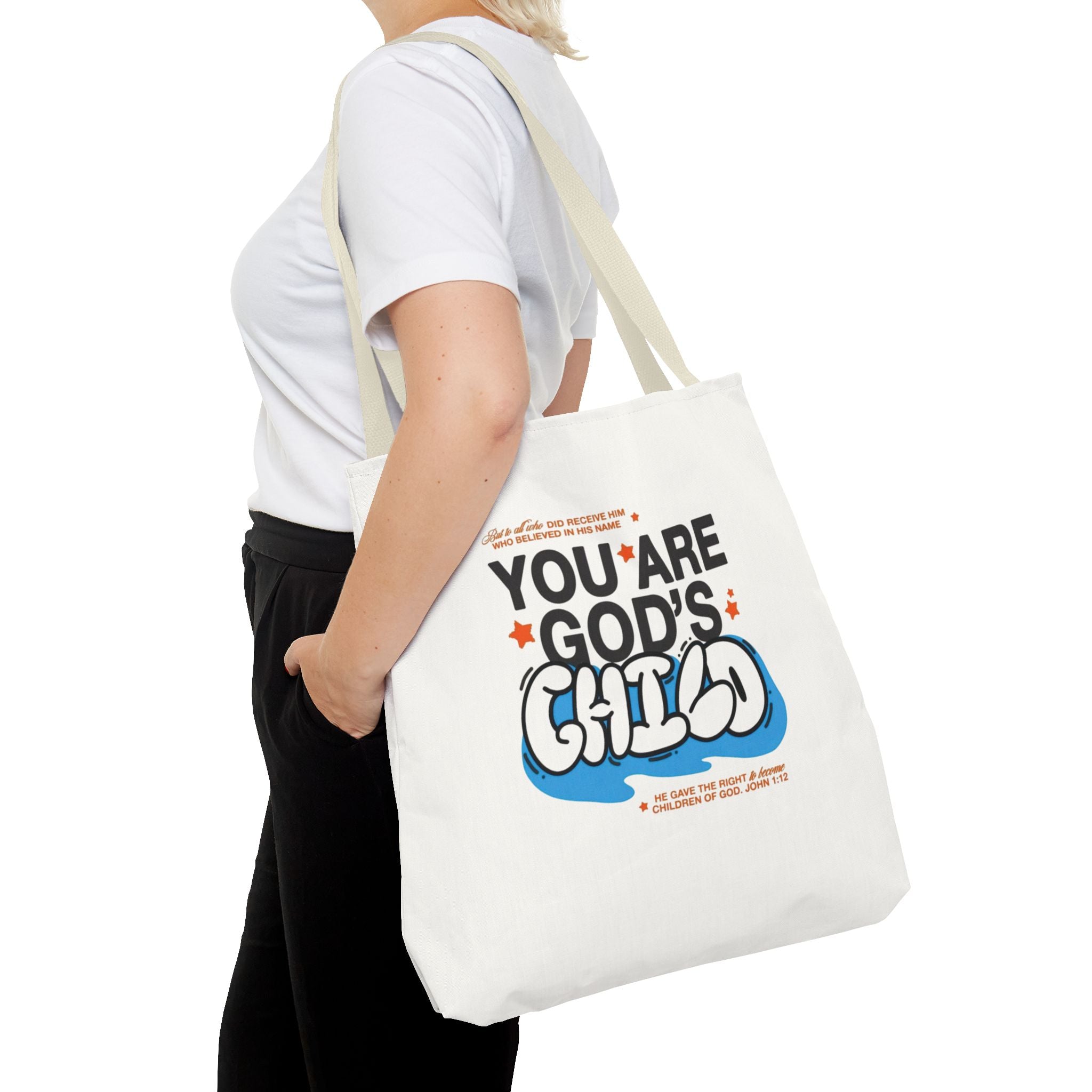Inspirational "You Are God's Child" Tote Bag