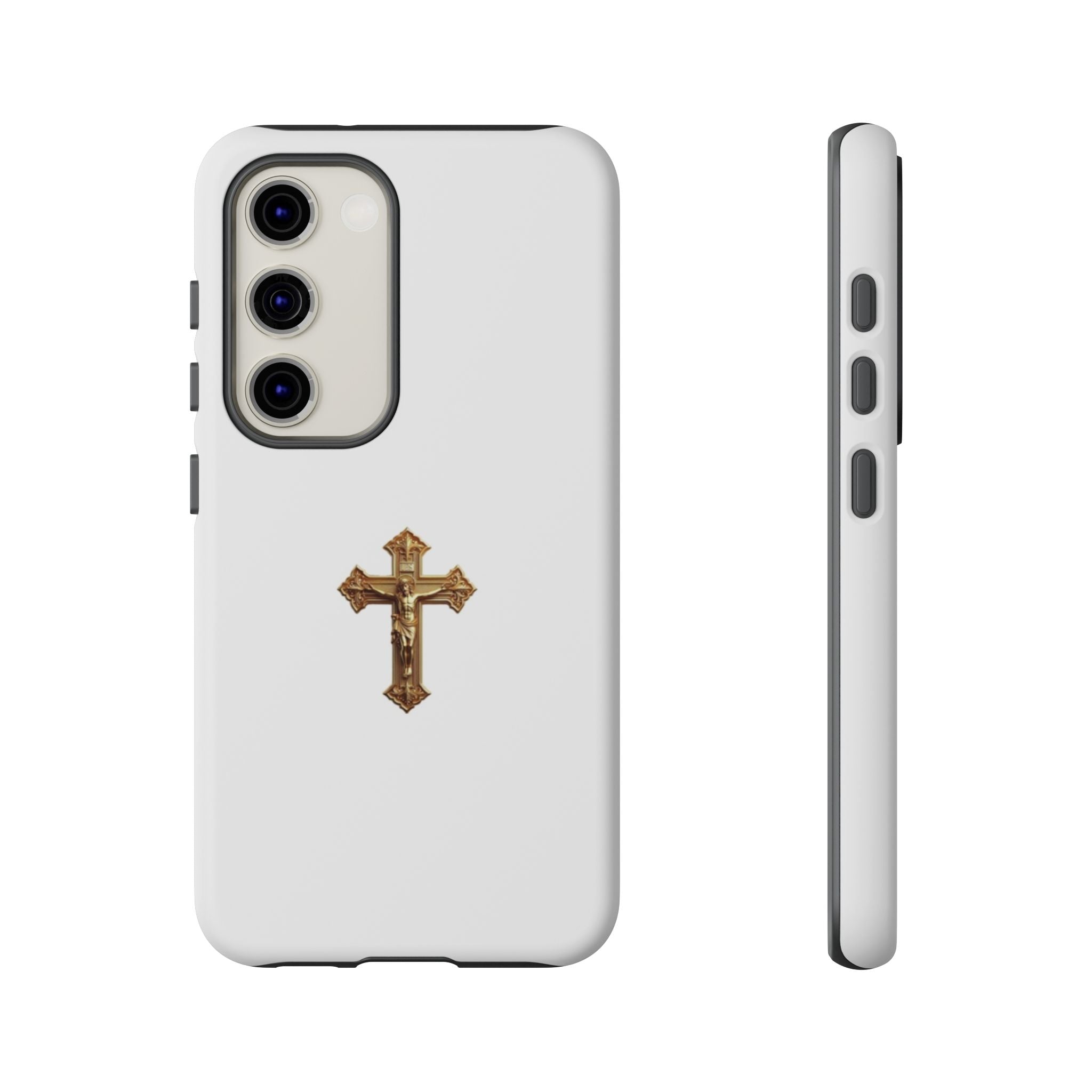 Gold Cross Tough Phone Case | Protective Cover