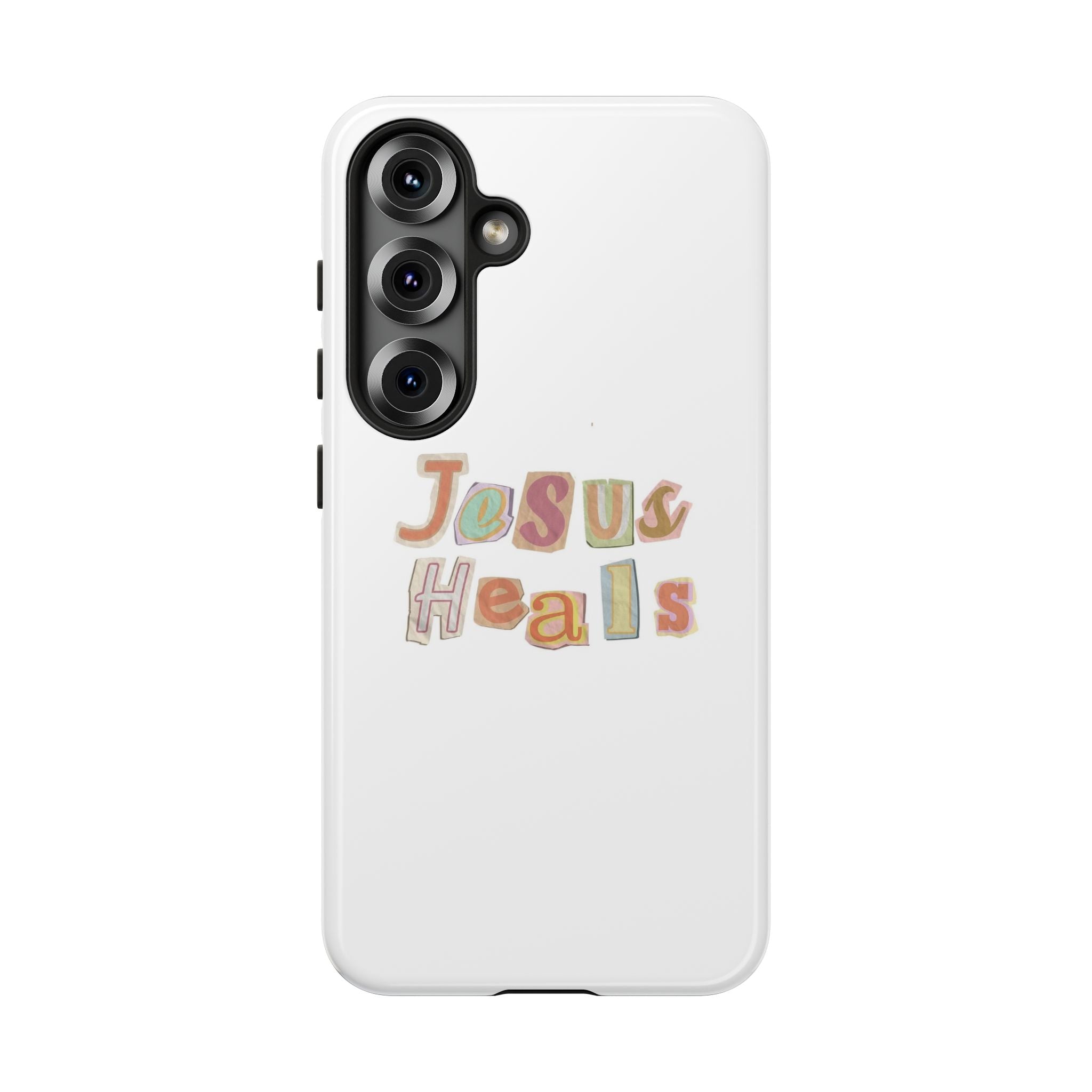 Jesus Heals Phone Case — Christian Faith Inspirational Tough Case