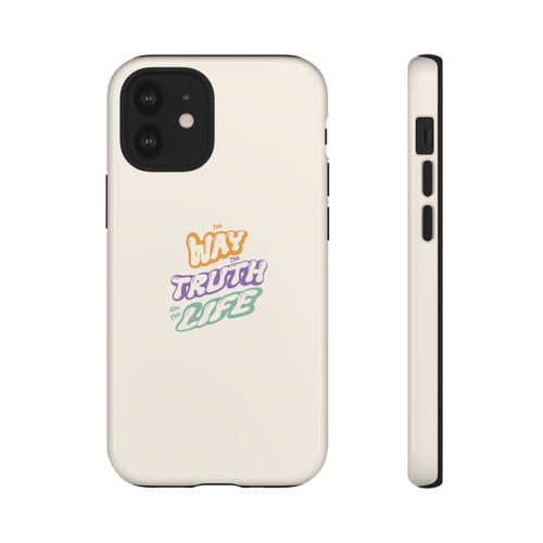'Way,Truth,Life' Pastel Graphic Protective Tough Case