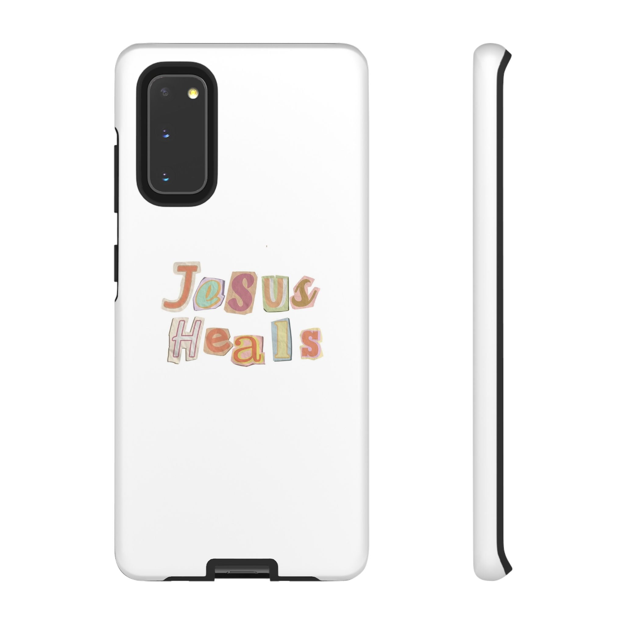 Jesus Heals Phone Case — Christian Faith Inspirational Tough Case