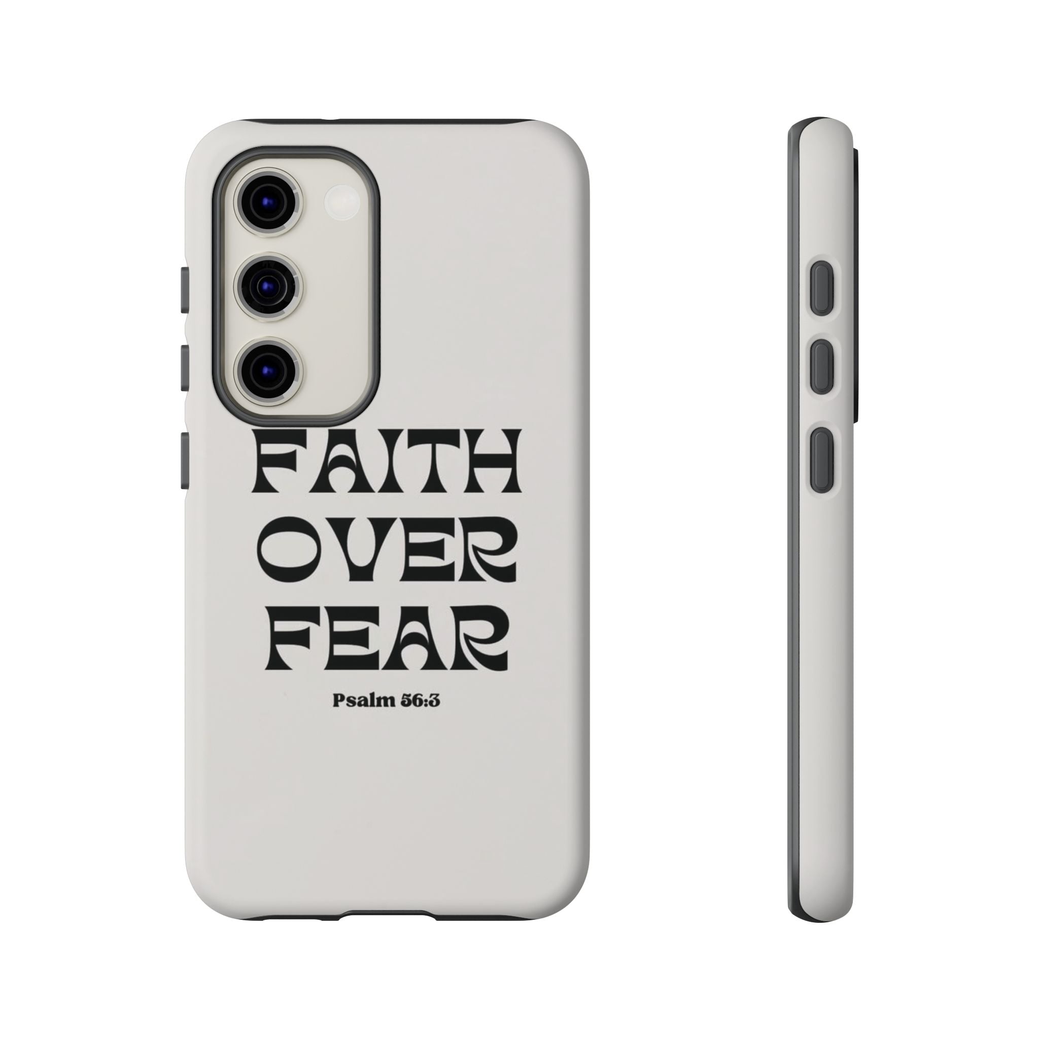 Faith Over Fear Phone Case — Psalm 56:3 Christian Protective Phone Cover