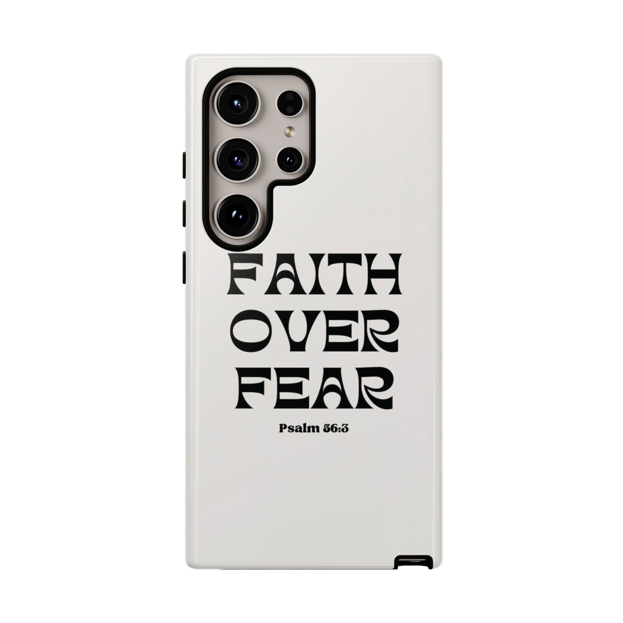 Faith Over Fear Phone Case — Psalm 56:3 Christian Protective Phone Cover