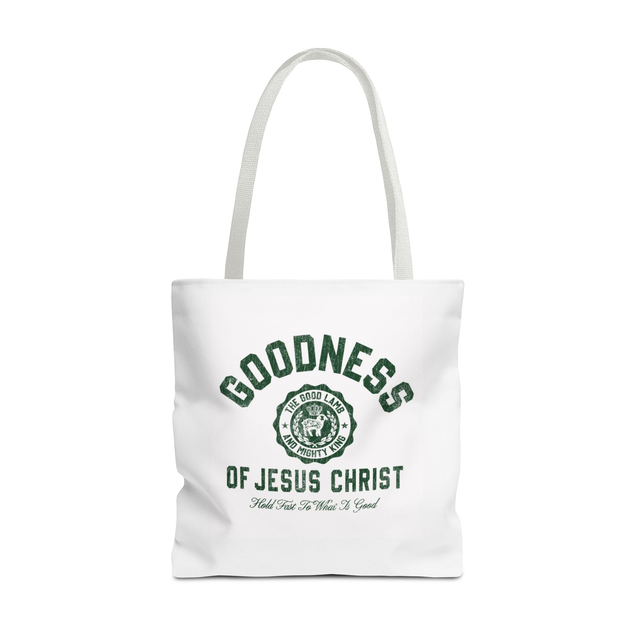 Goodness of Jesus Christ Tote Bag — Faith-Inspired Religious Canvas Tote