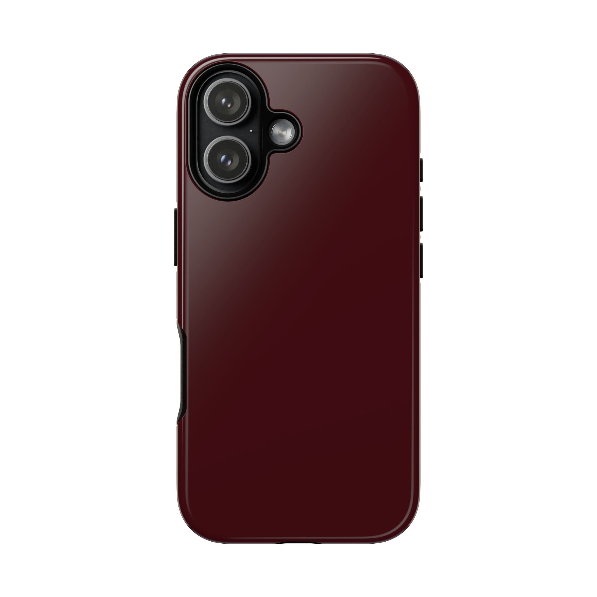 Maroon Tough iPhone Case — Slim Impact-Resistant Protective Cover