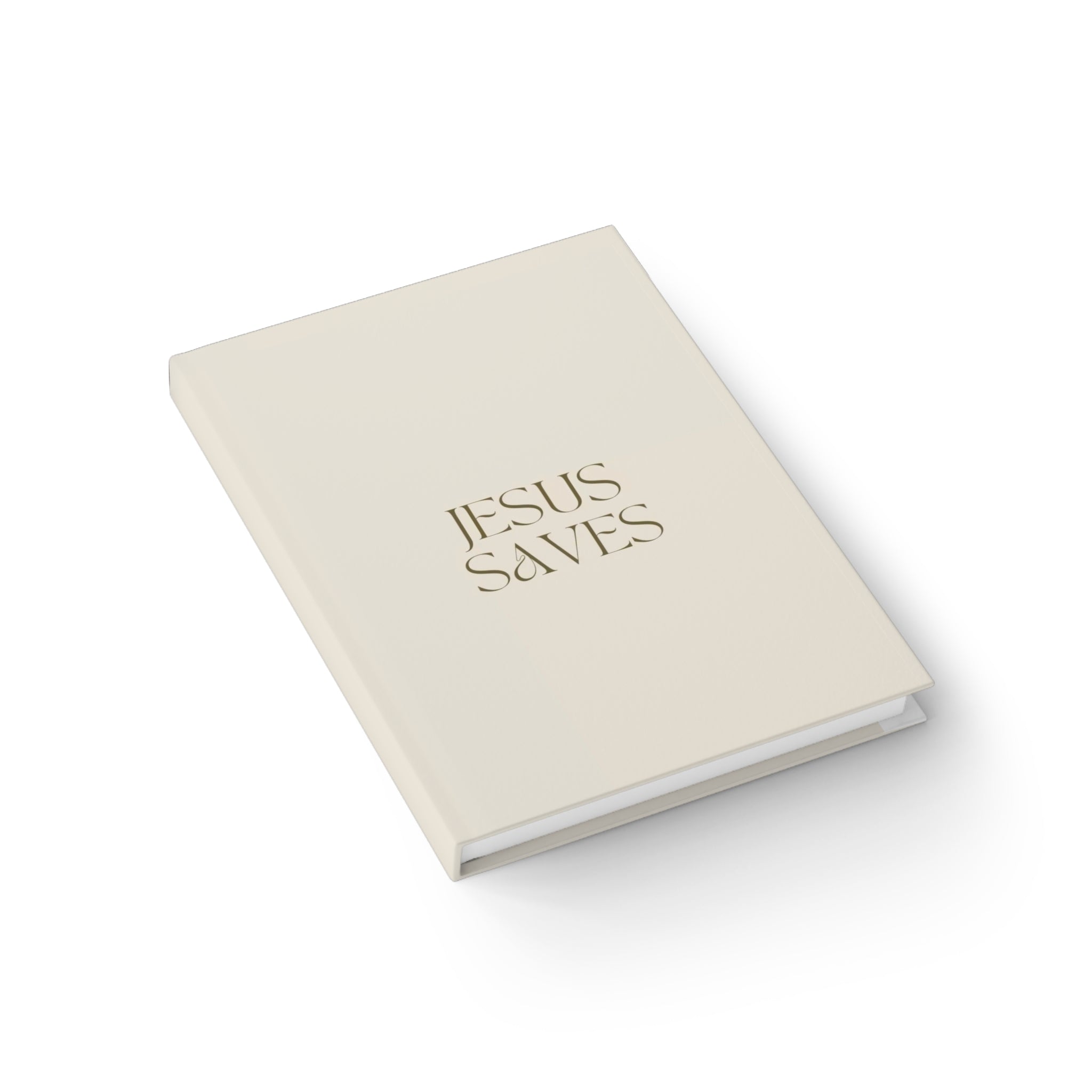 Jesus Saves Hardcover Journal — Christian Ruled Notebook for Prayer, Bible Study & Gratitude