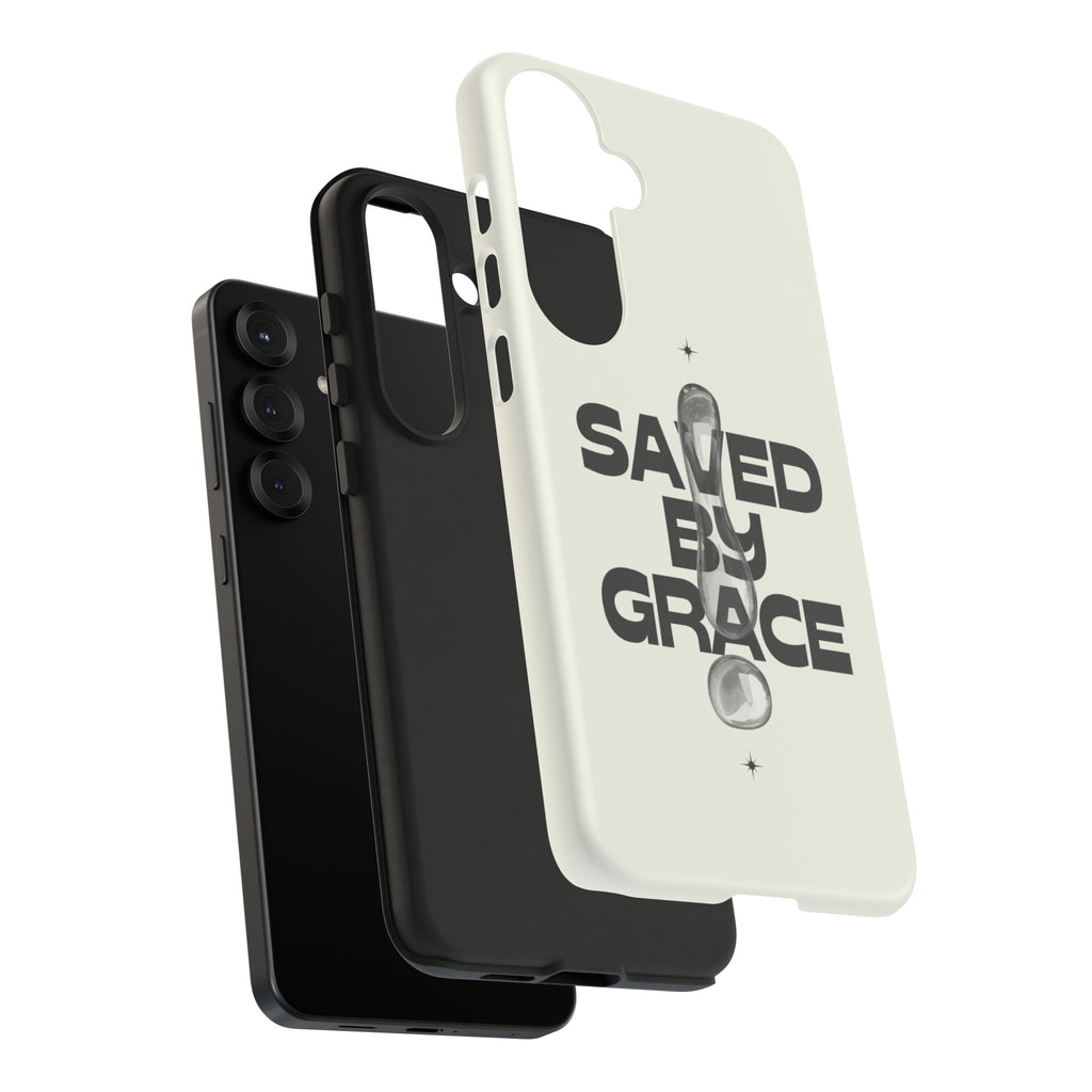 Saved By Grace Tough Phone Case — Christian Faith iPhone Cover